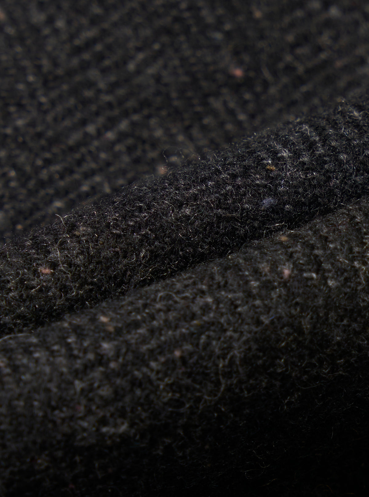 Black Salt N Pepper Tweed Oxford Pant