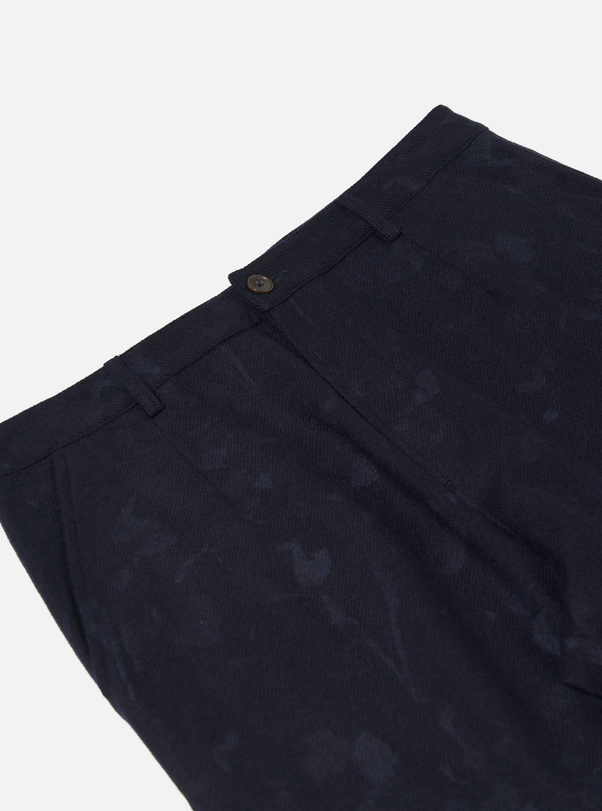 Navy Flower Print Flannel Super Chino