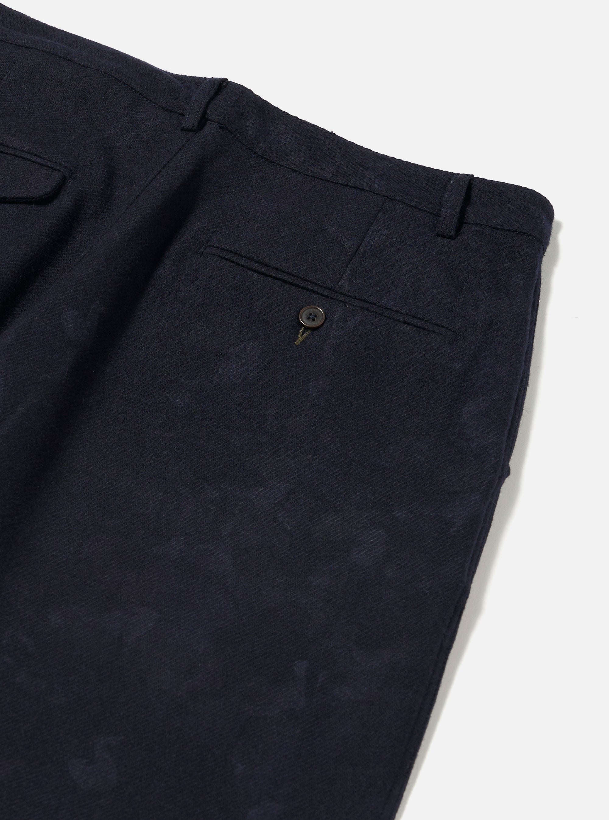 Navy Flower Print Flannel Super Chino