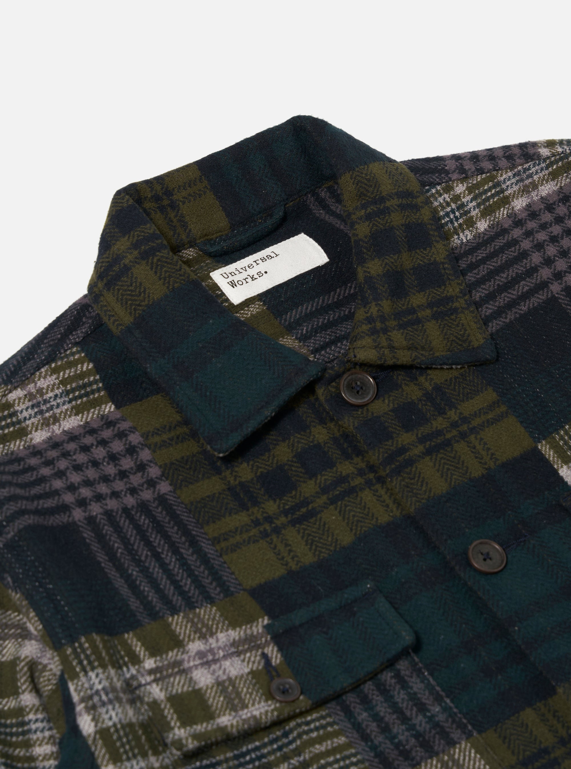 Green Japanese Patchwork Dockside Jacket