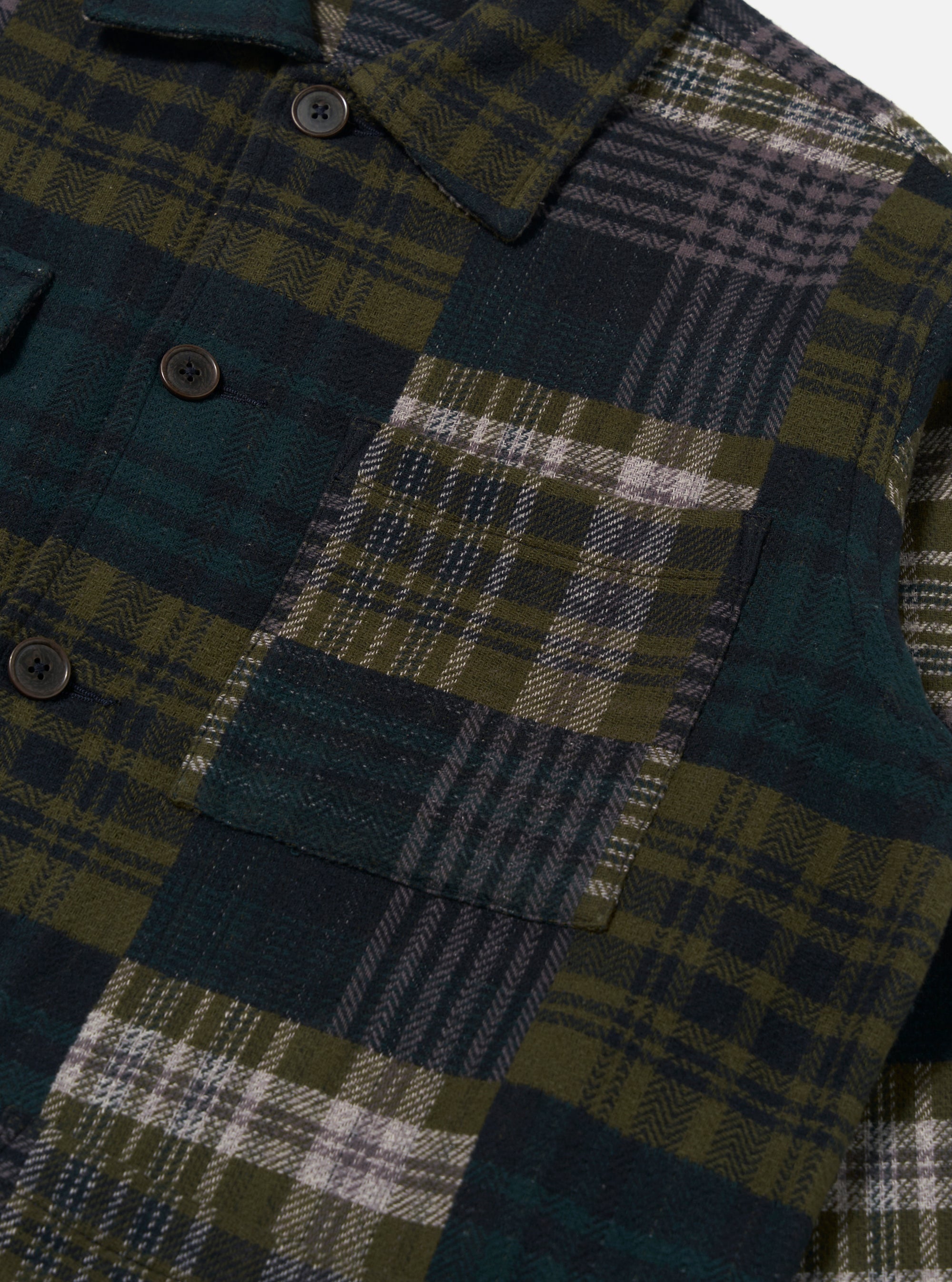 Green Japanese Patchwork Dockside Jacket