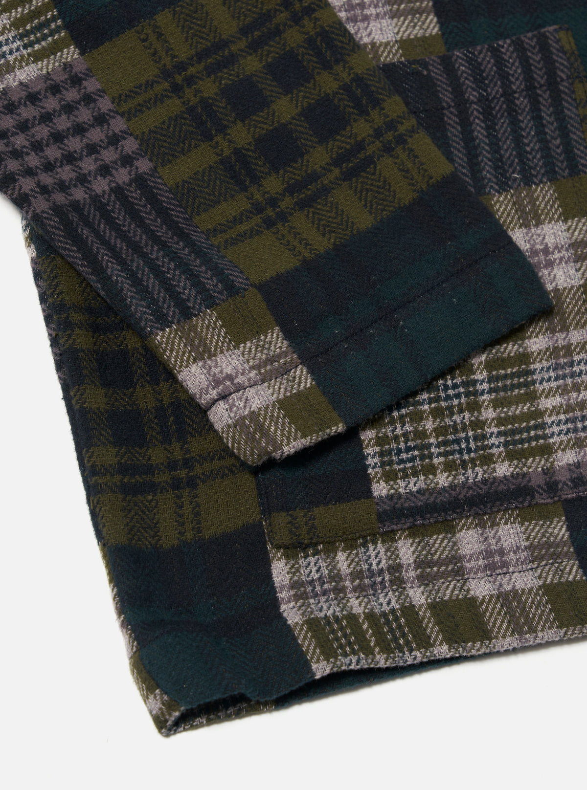 Green Japanese Patchwork Dockside Jacket