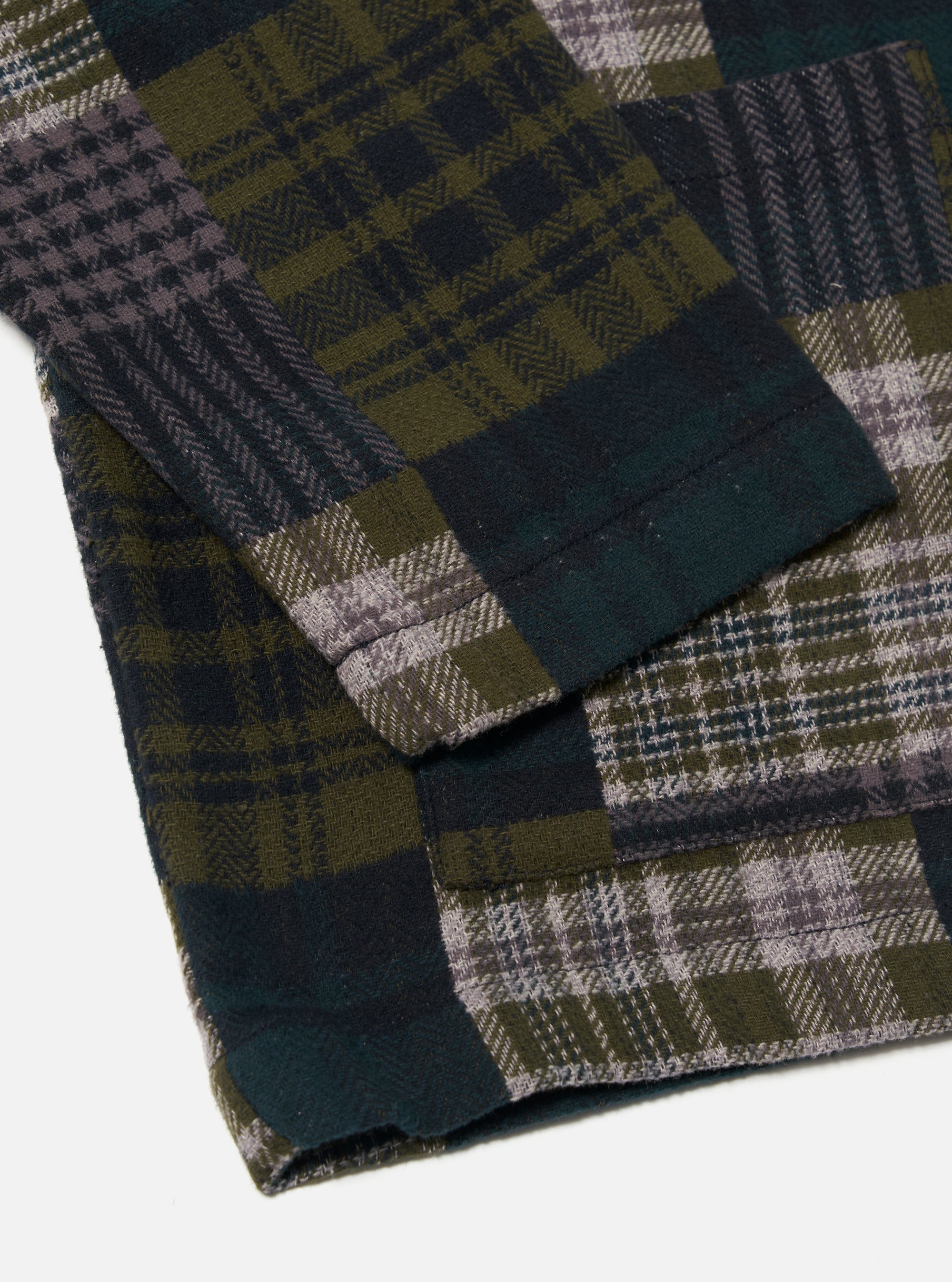 Green Japanese Patchwork Dockside Jacket