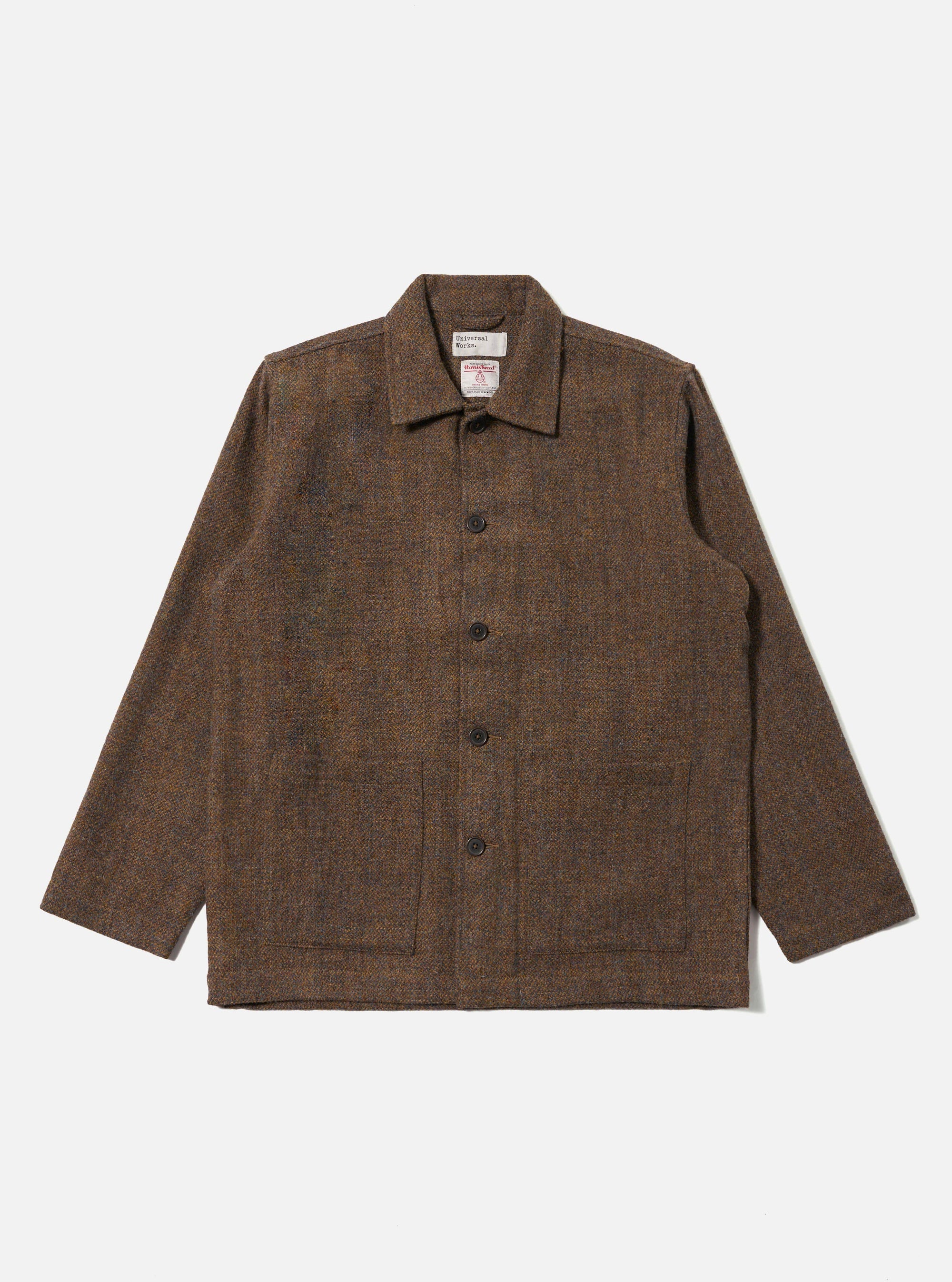 Gold Harris Tweed Plaid Easy Jacket