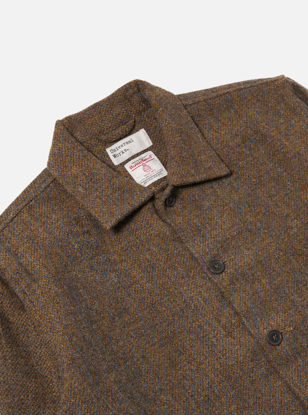 Gold Harris Tweed Plaid Easy Jacket