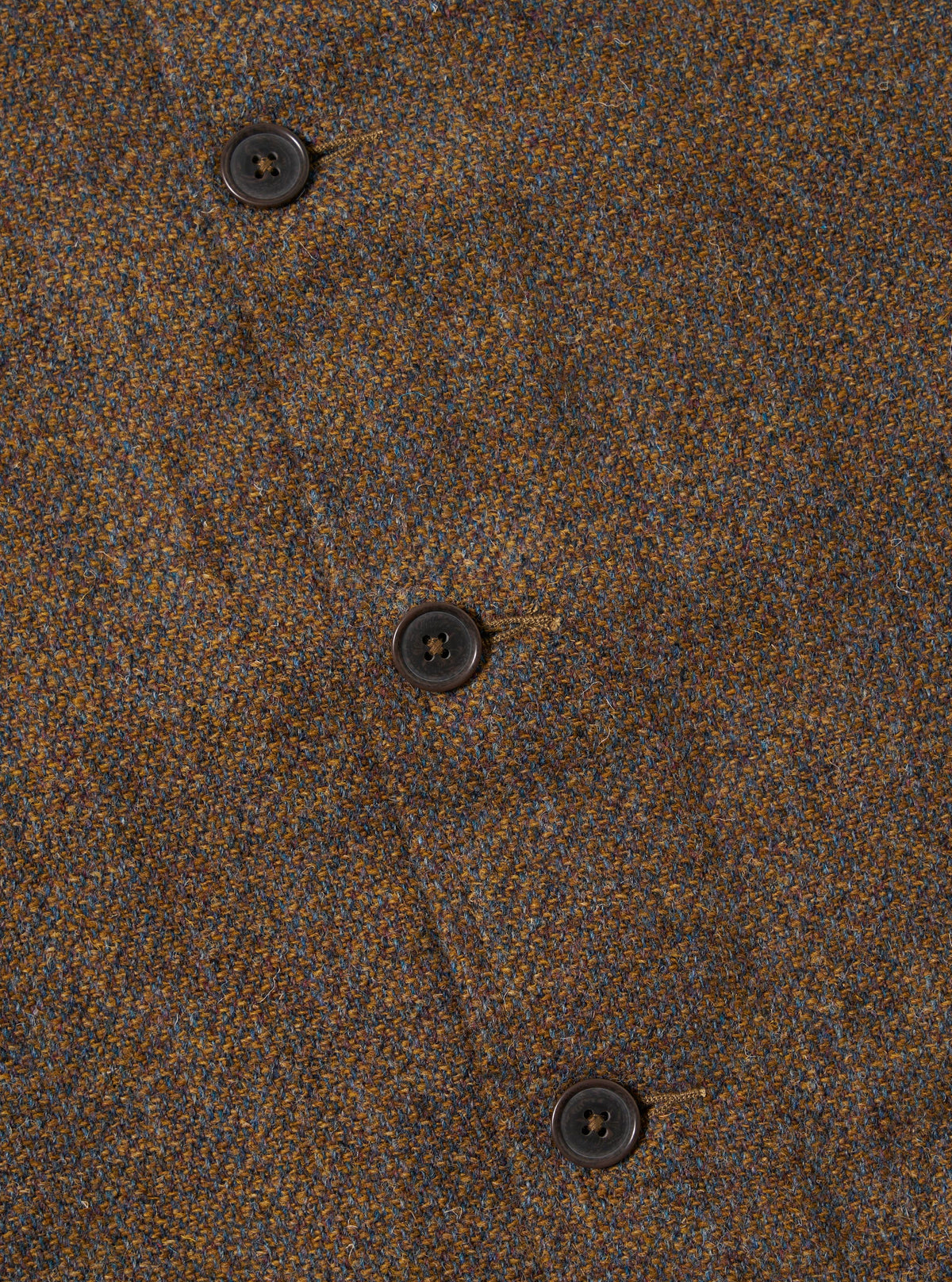 Gold Harris Tweed Plaid Easy Jacket