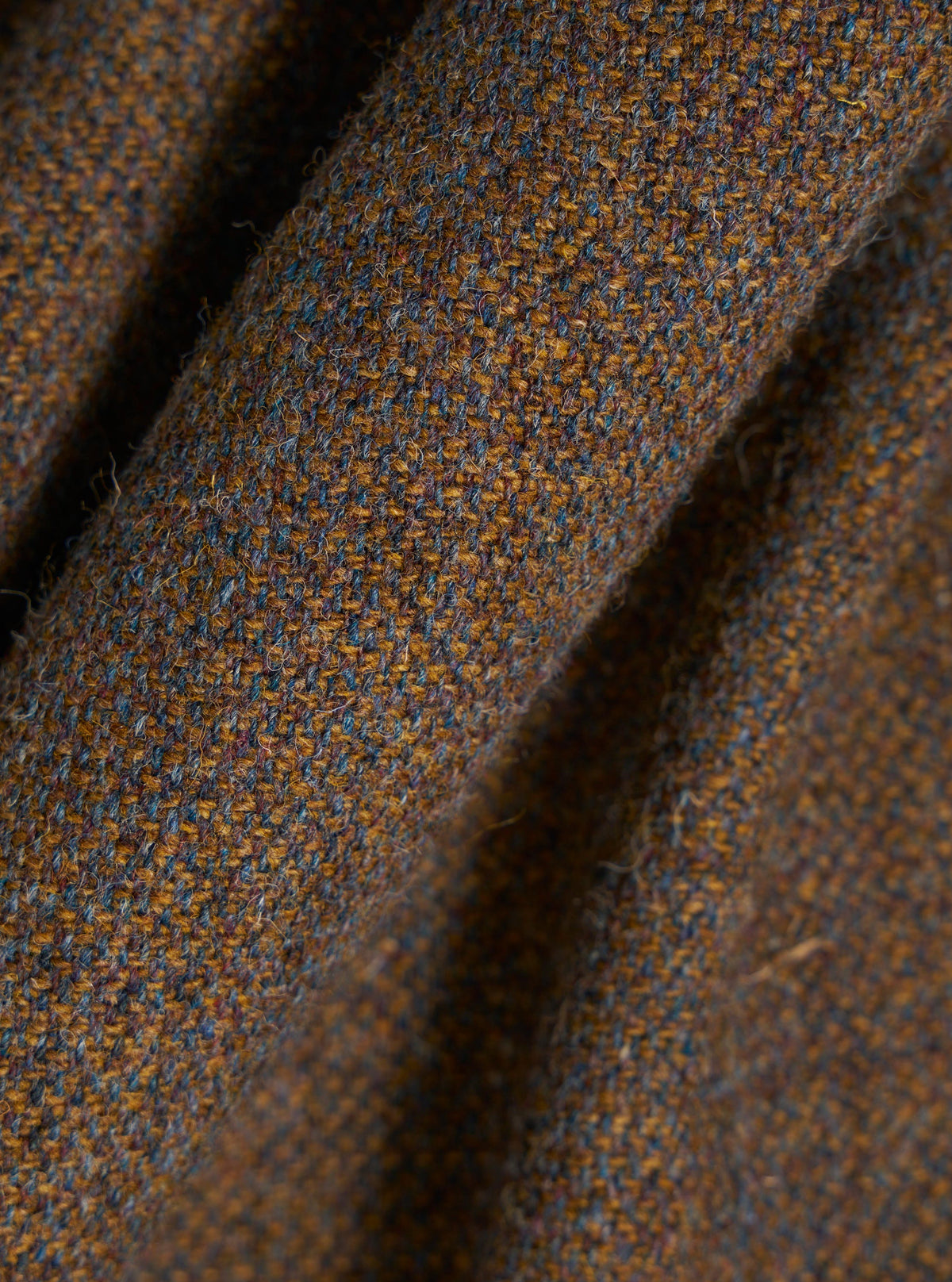 Gold Harris Tweed Plaid Easy Jacket