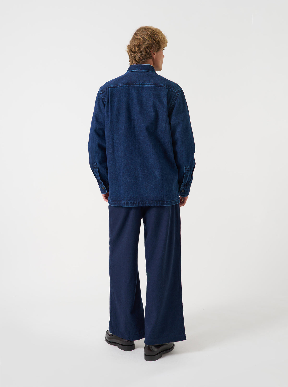 Indigo Work Denim Fatigue Shirt