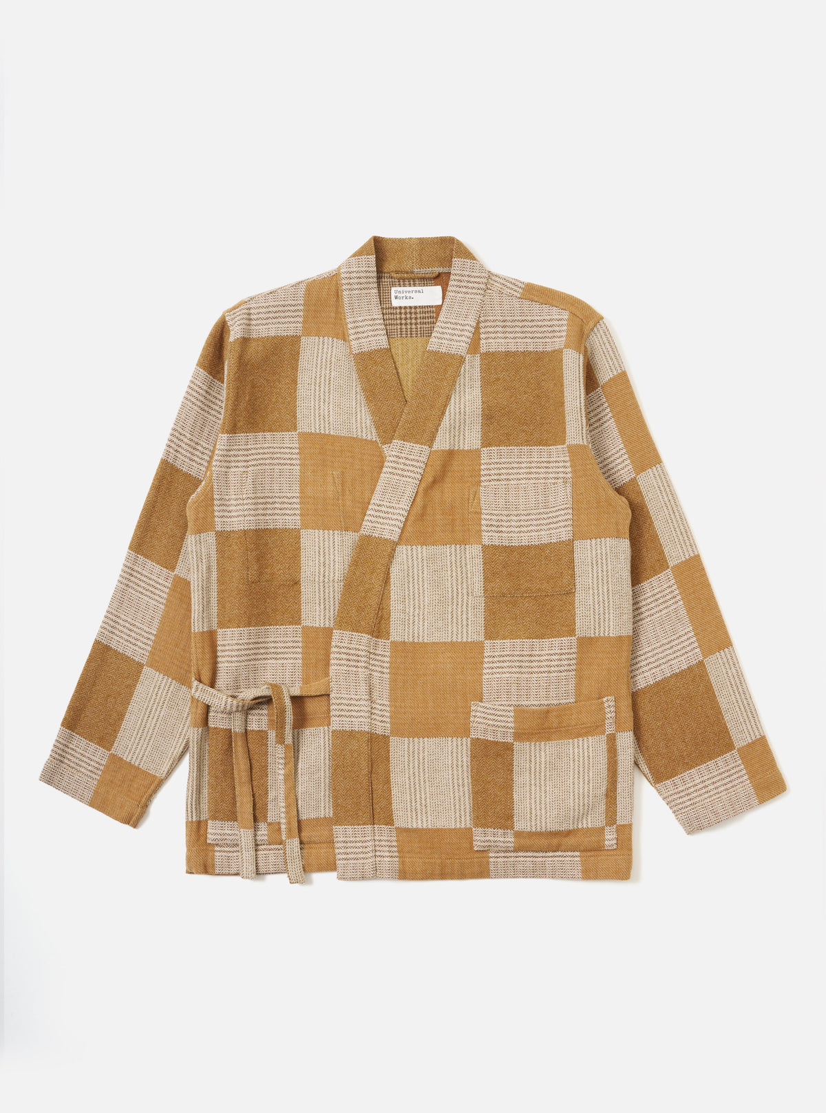 Brown Japanese Patchwork Kyoto Work Jacket
