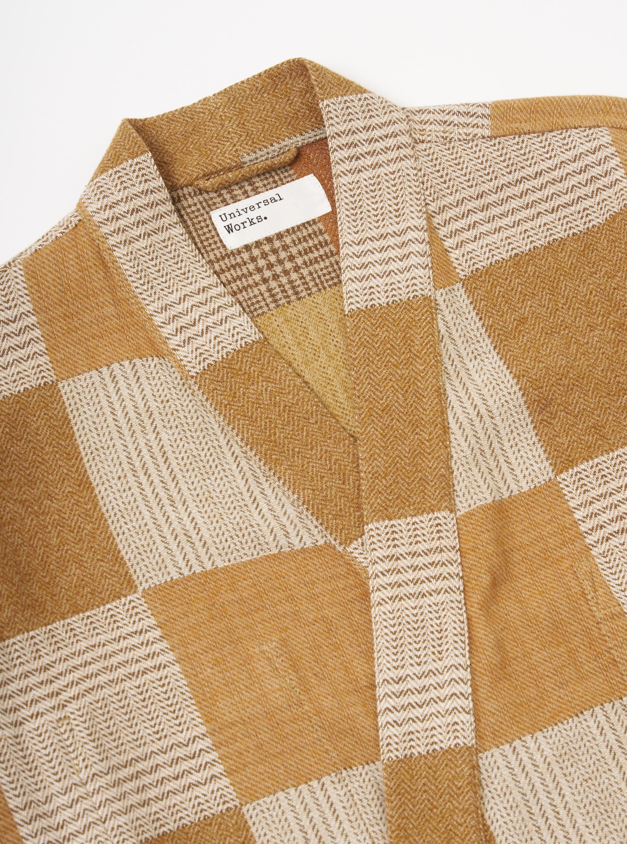 Brown Japanese Patchwork Kyoto Work Jacket