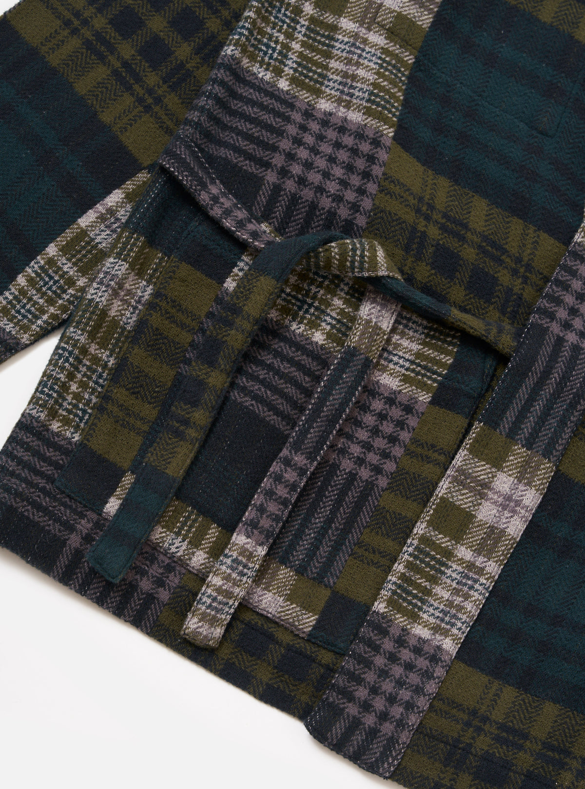 Green Japanese Patchwork Kyoto Work Jacket