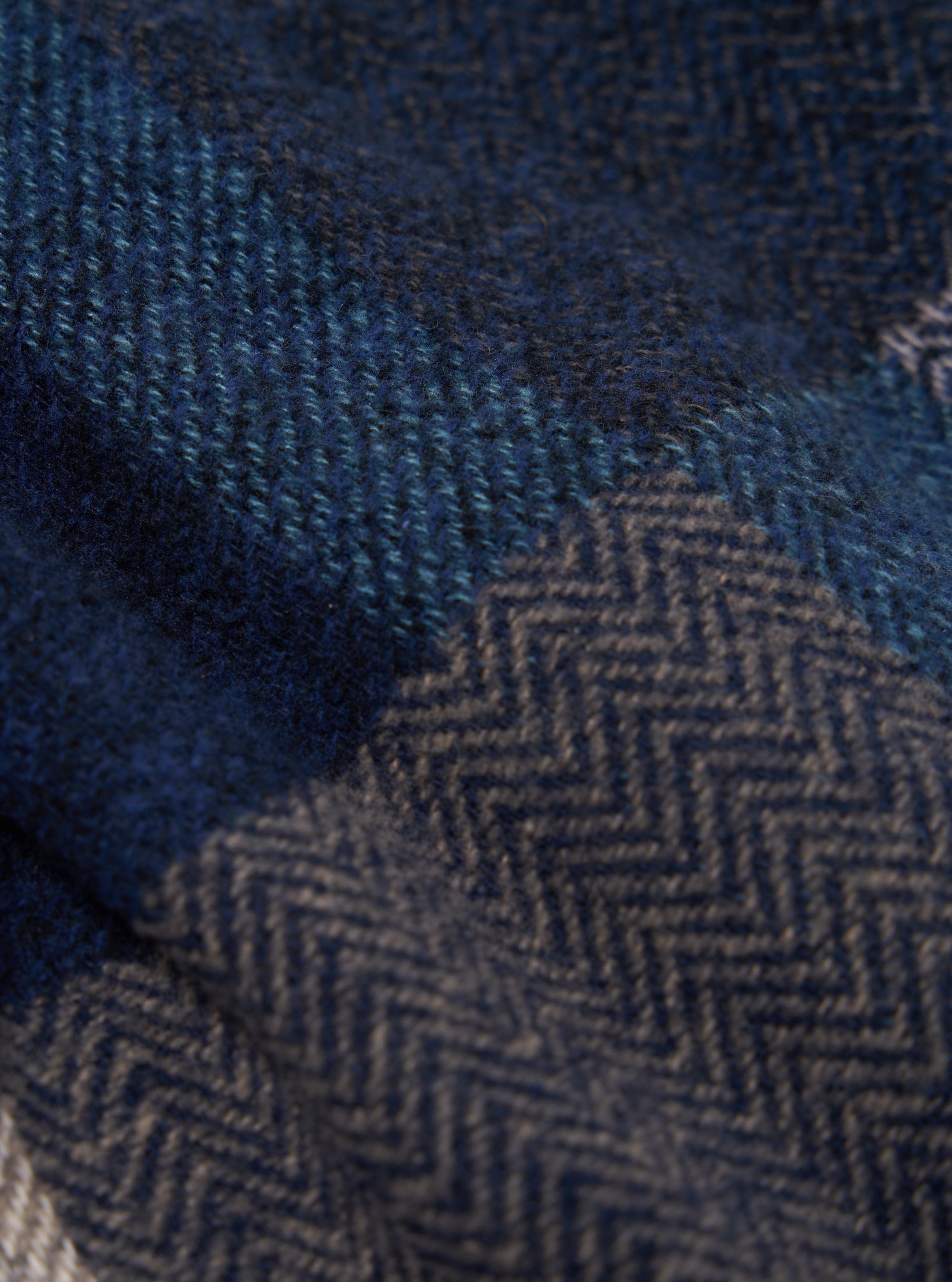 Navy Japanese Patchwork L/S Tech Overshirt