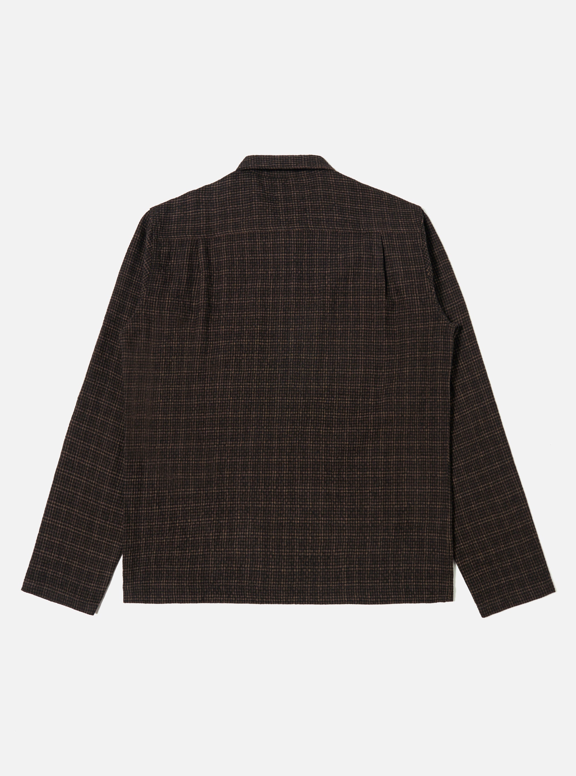 Brown Cedar Check Zip Shirt