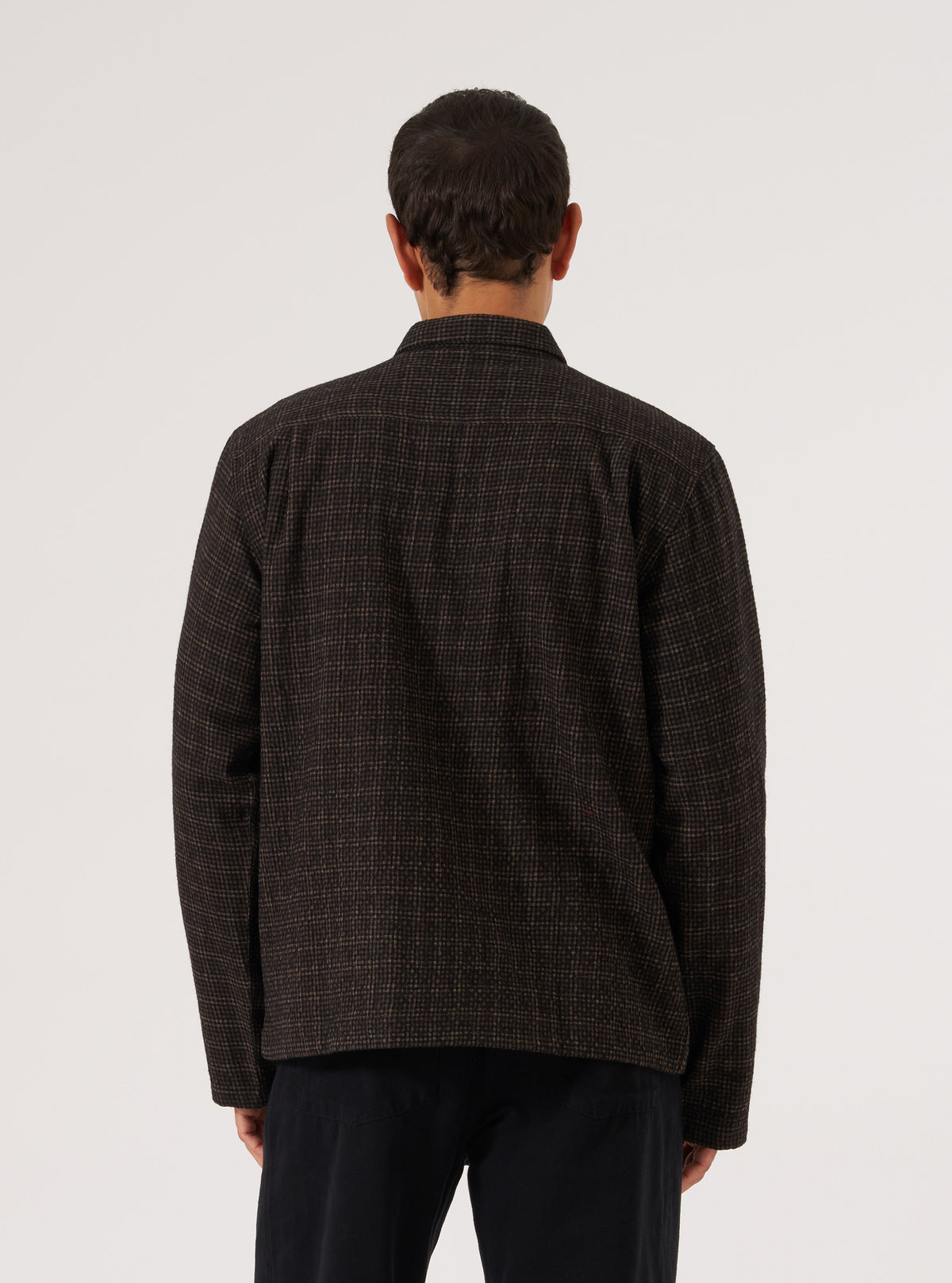 Brown Cedar Check Zip Shirt