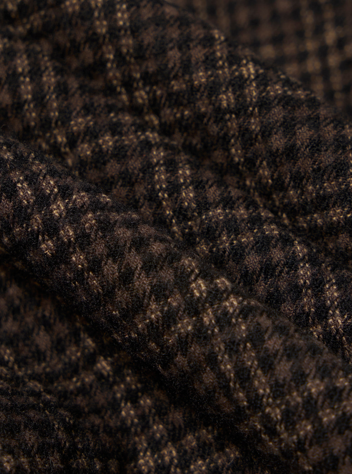 Brown Cedar Check Zip Shirt