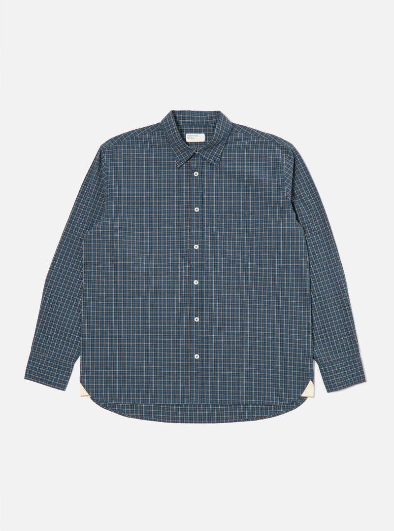 Blue Shiro Check Lazy Day Shirt