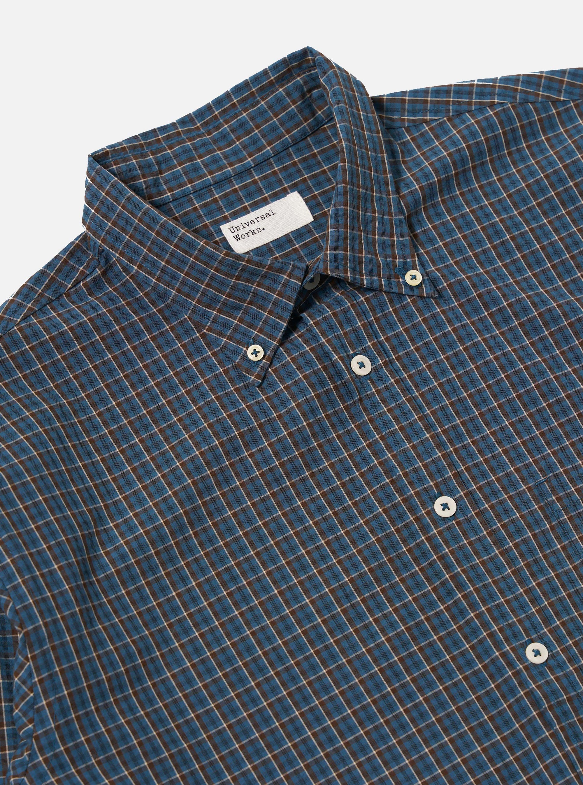 Blue Shiro Check Lazy Day Shirt