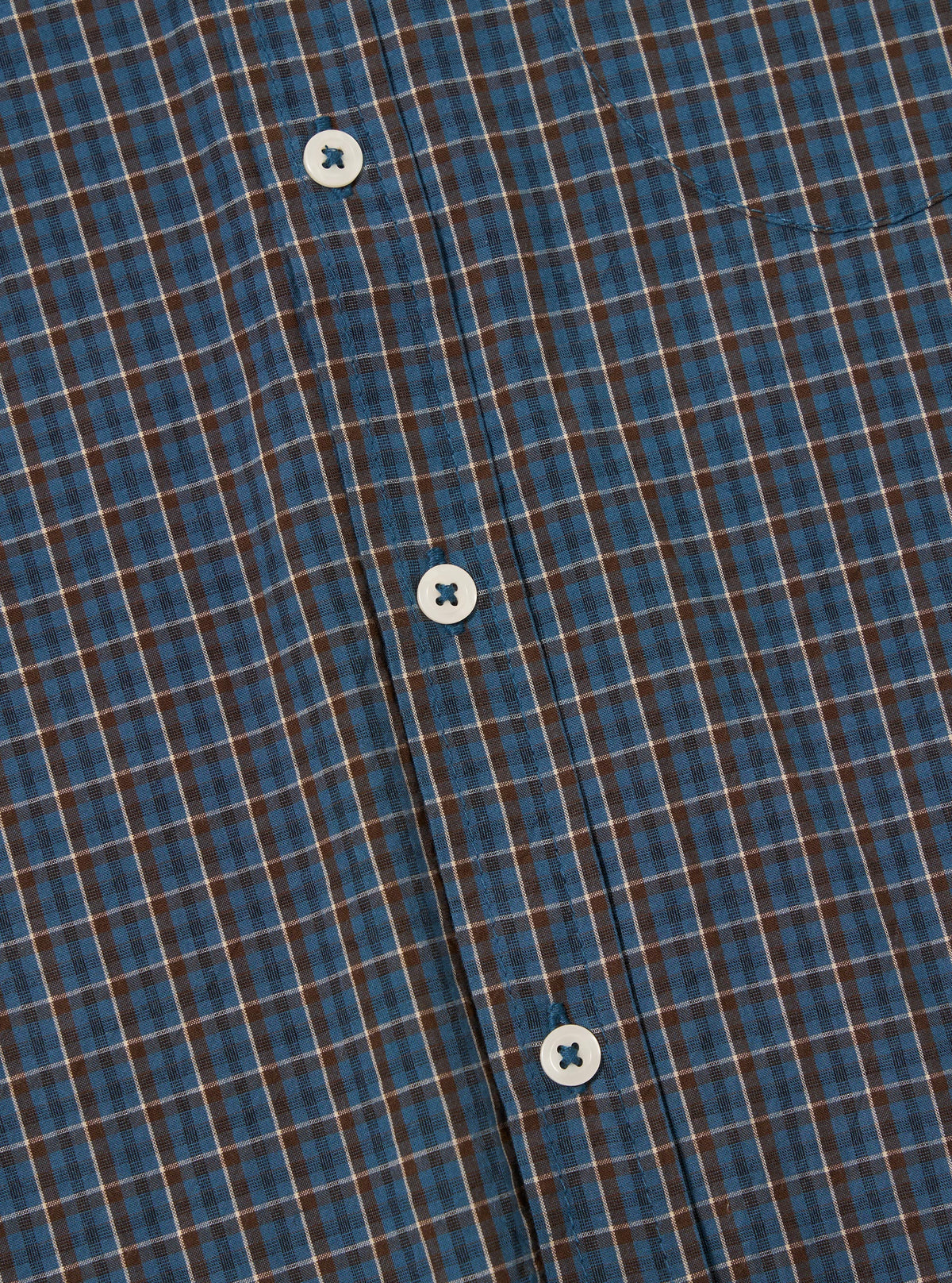 Blue Shiro Check Lazy Day Shirt