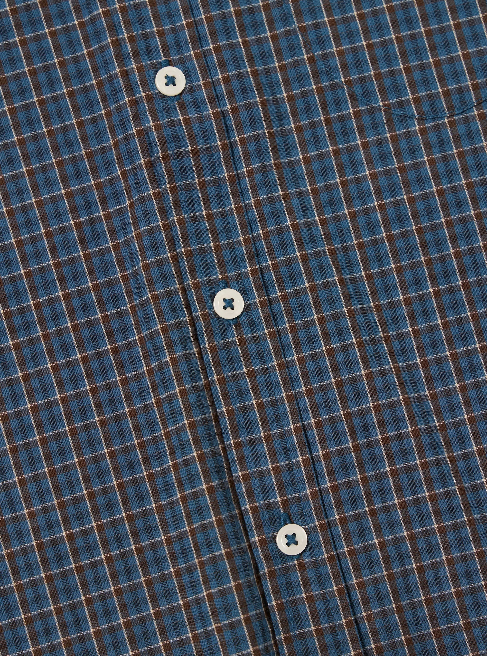 Blue Shiro Check Lazy Day Shirt