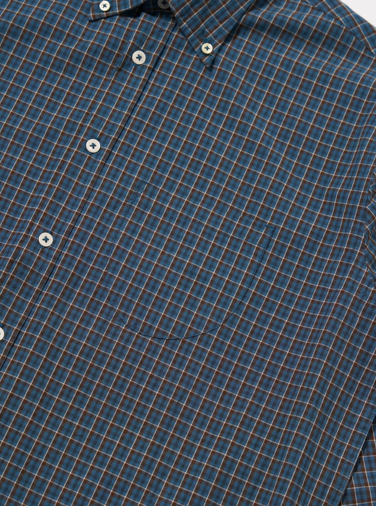 Blue Shiro Check Lazy Day Shirt