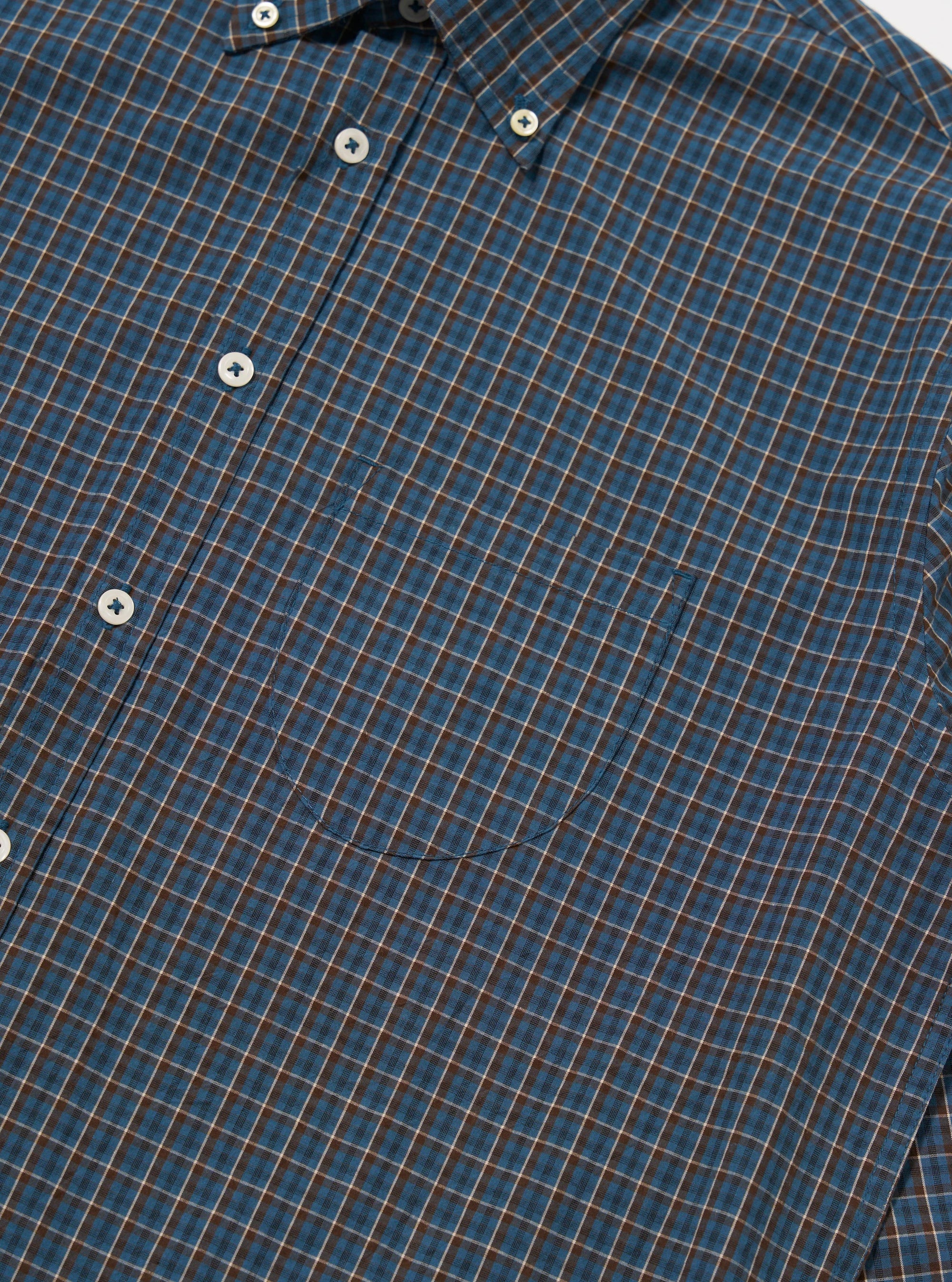 Blue Shiro Check Lazy Day Shirt