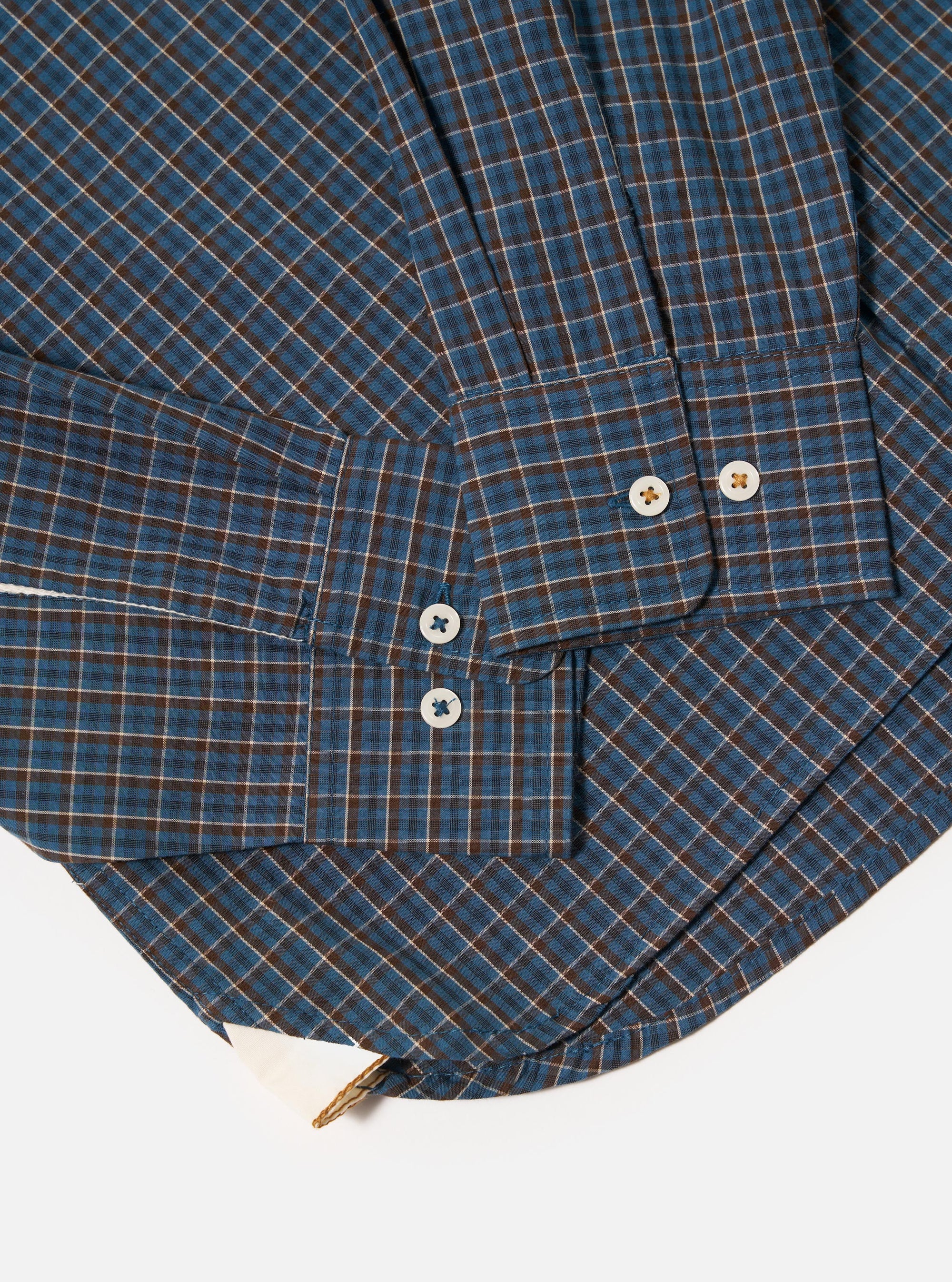 Blue Shiro Check Lazy Day Shirt