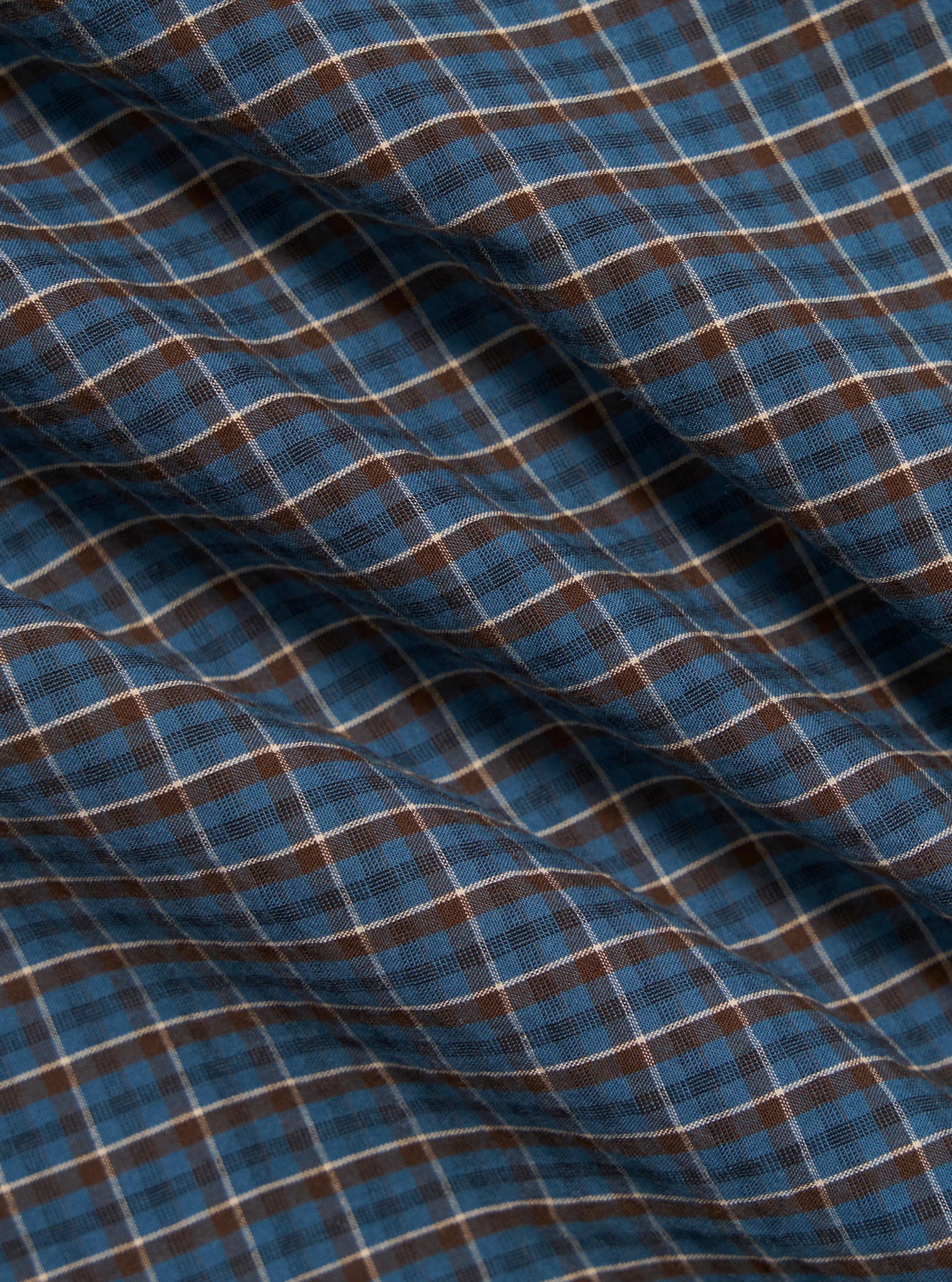Blue Shiro Check Lazy Day Shirt