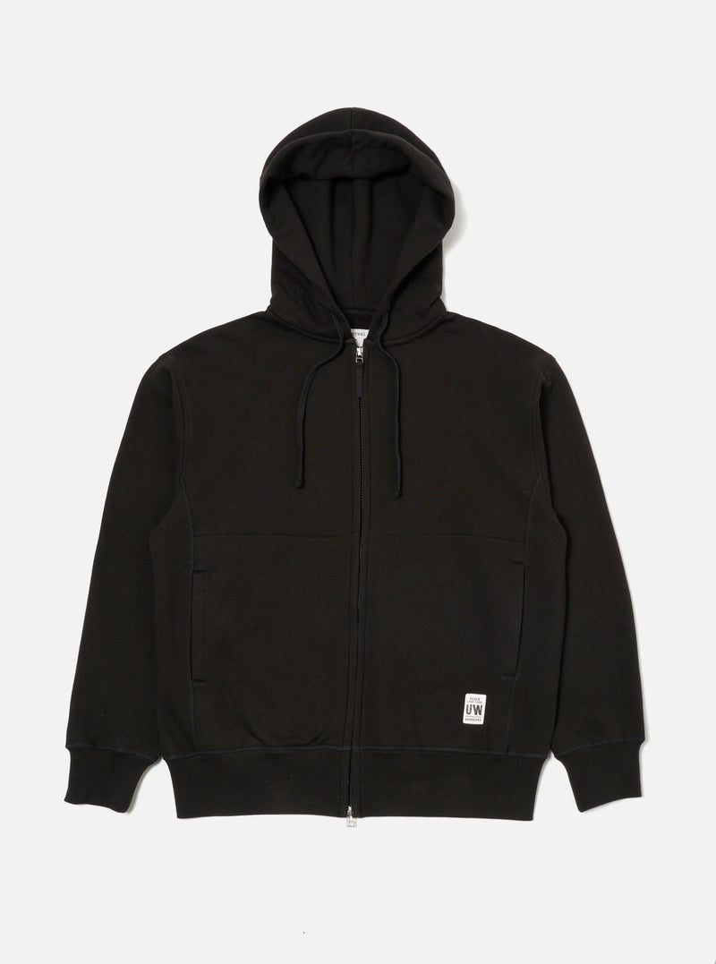 Black Brush Back Sweat New York Hoody