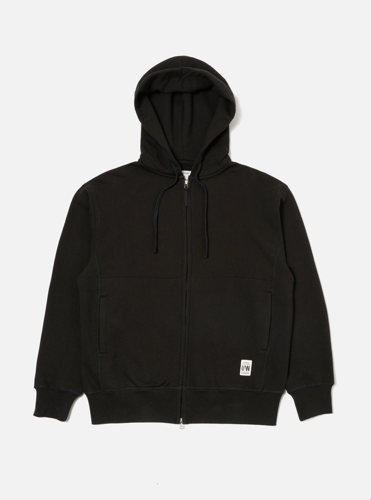 Black Brush Back Sweat New York Hoody