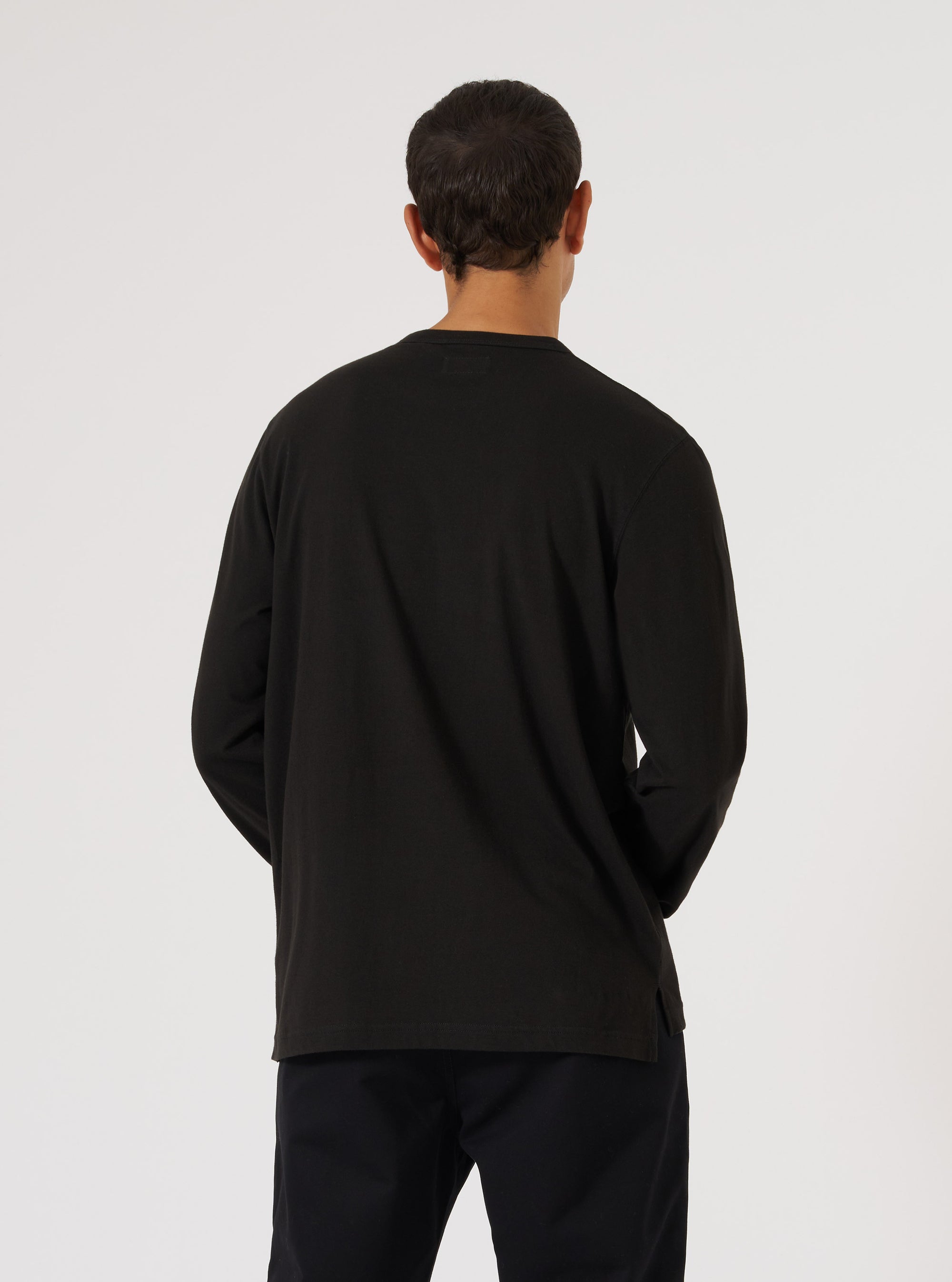 Black Single Jersey L/S Core Tee