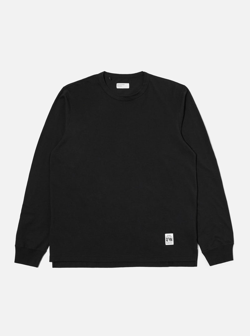 Black Single Jersey L/S Core Tee