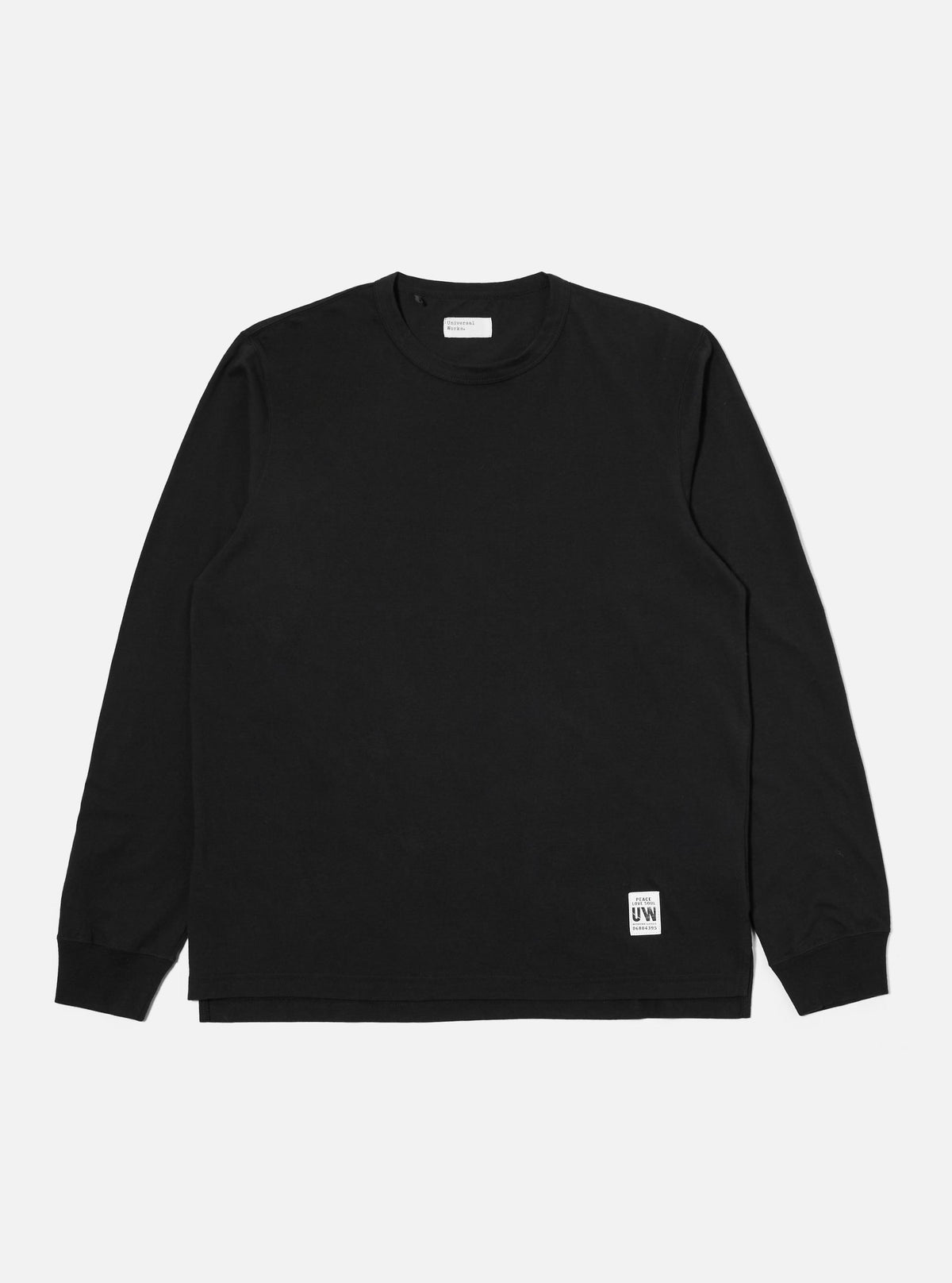 Black Single Jersey L/S Core Tee