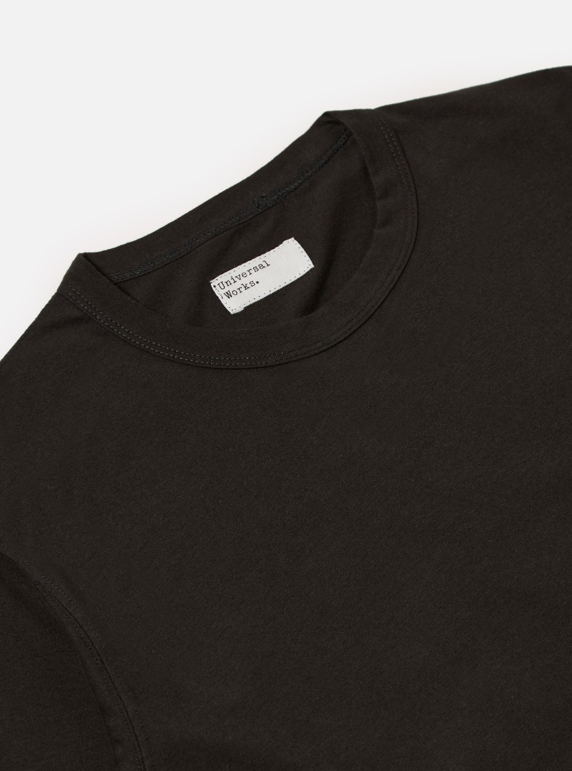 Black Single Jersey L/S Core Tee