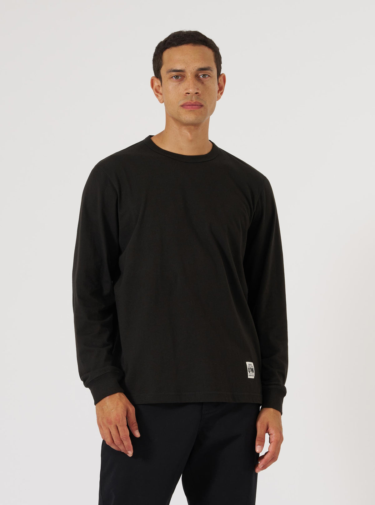 Black Single Jersey L/S Core Tee