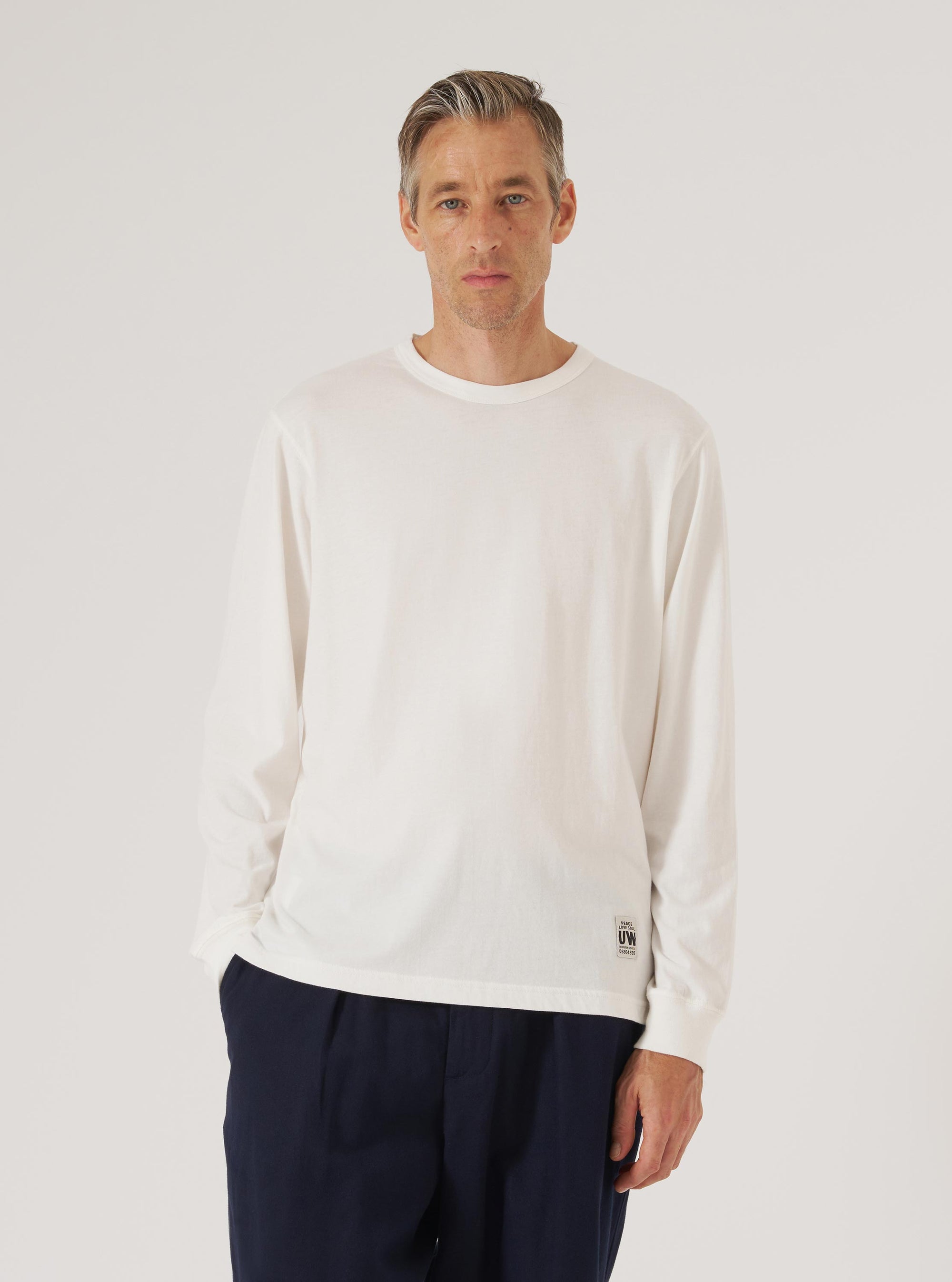 Ecru Single Jersey L/S Core Tee