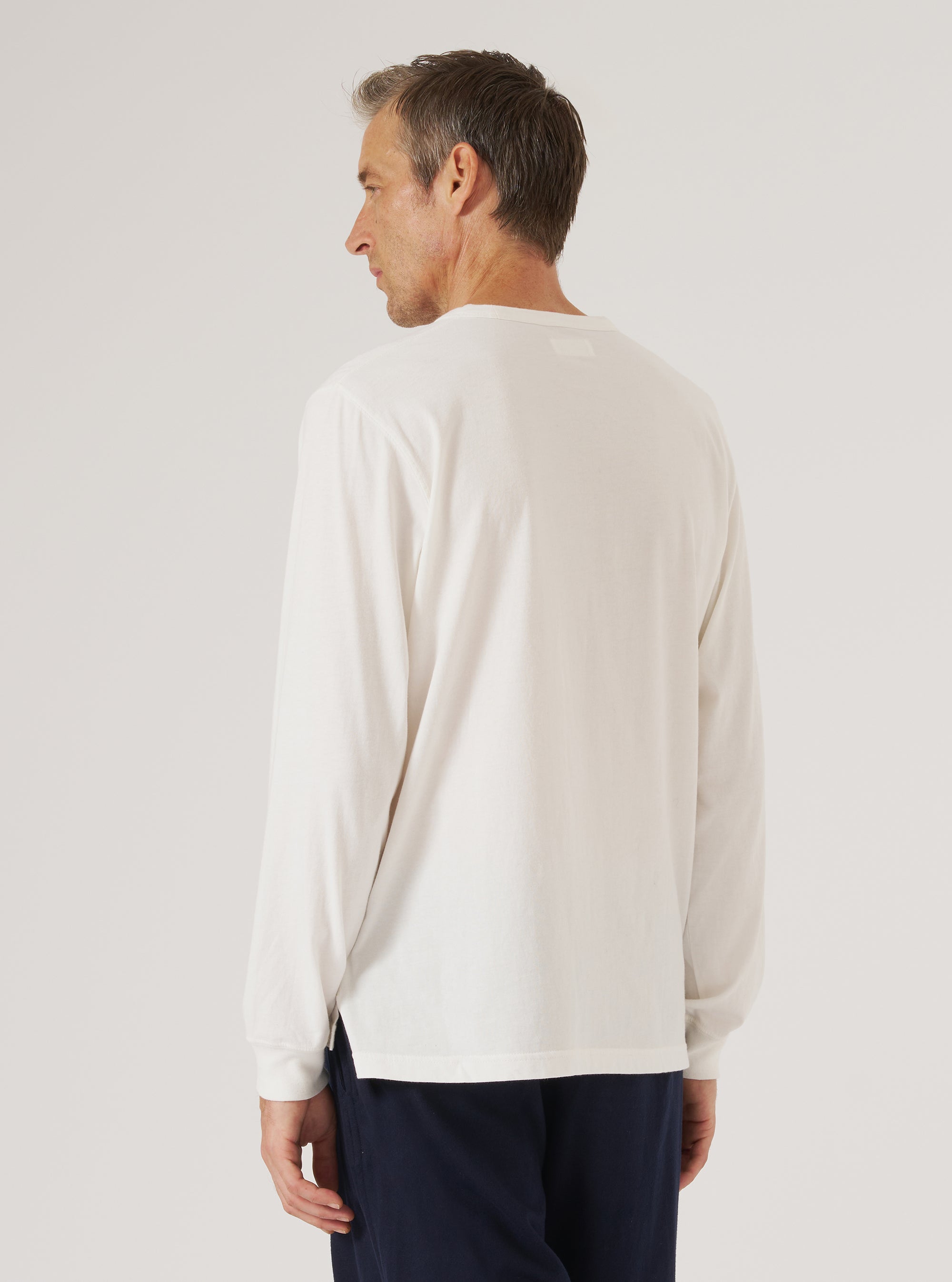 Ecru Single Jersey L/S Core Tee