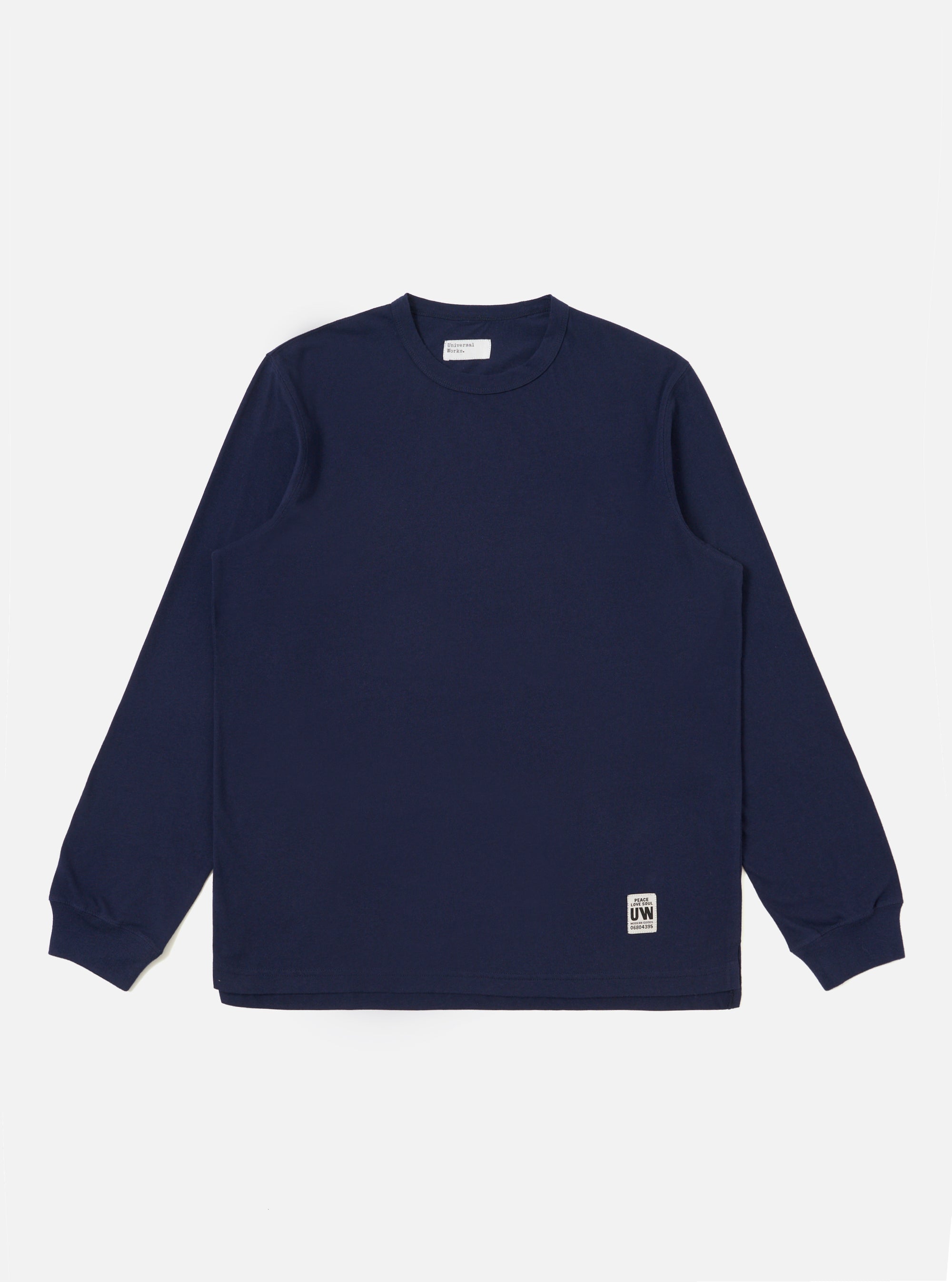 Navy Single Jersey L/S Core Tee