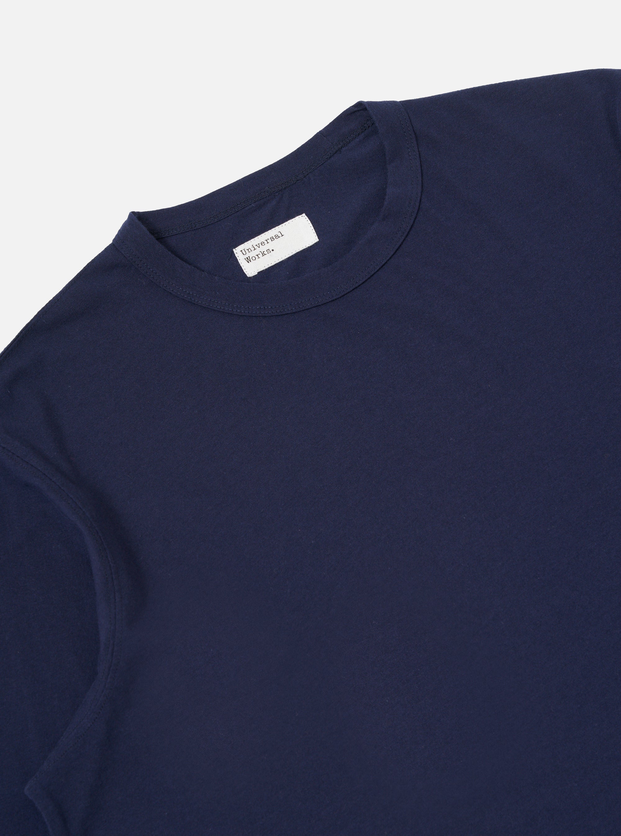 Navy Single Jersey L/S Core Tee