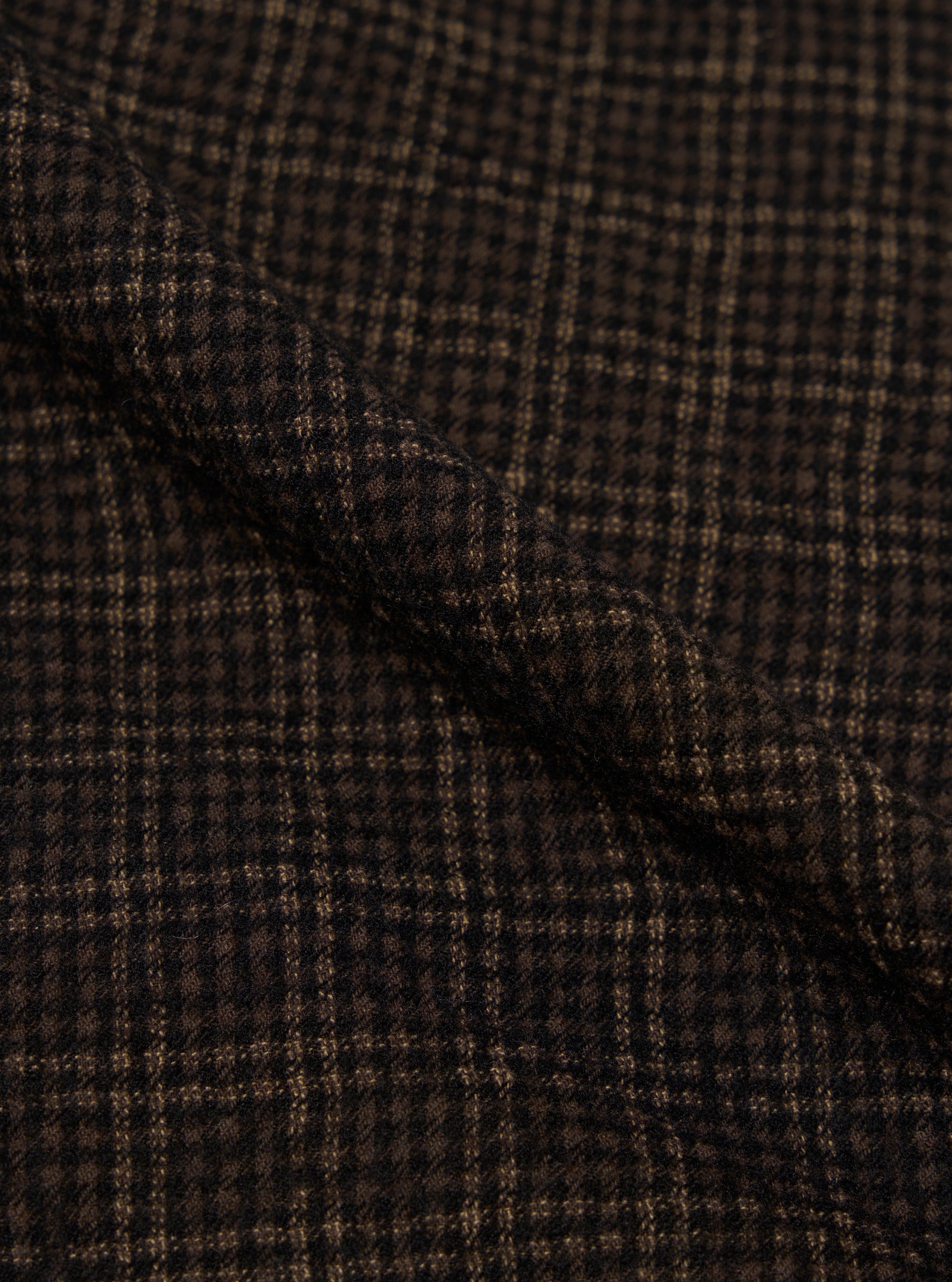 Brown Cedar Check Parachute Liner Gilet