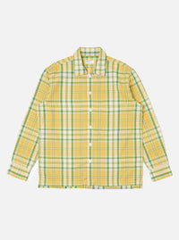 Yellow Faded Check Fatigue Shirt