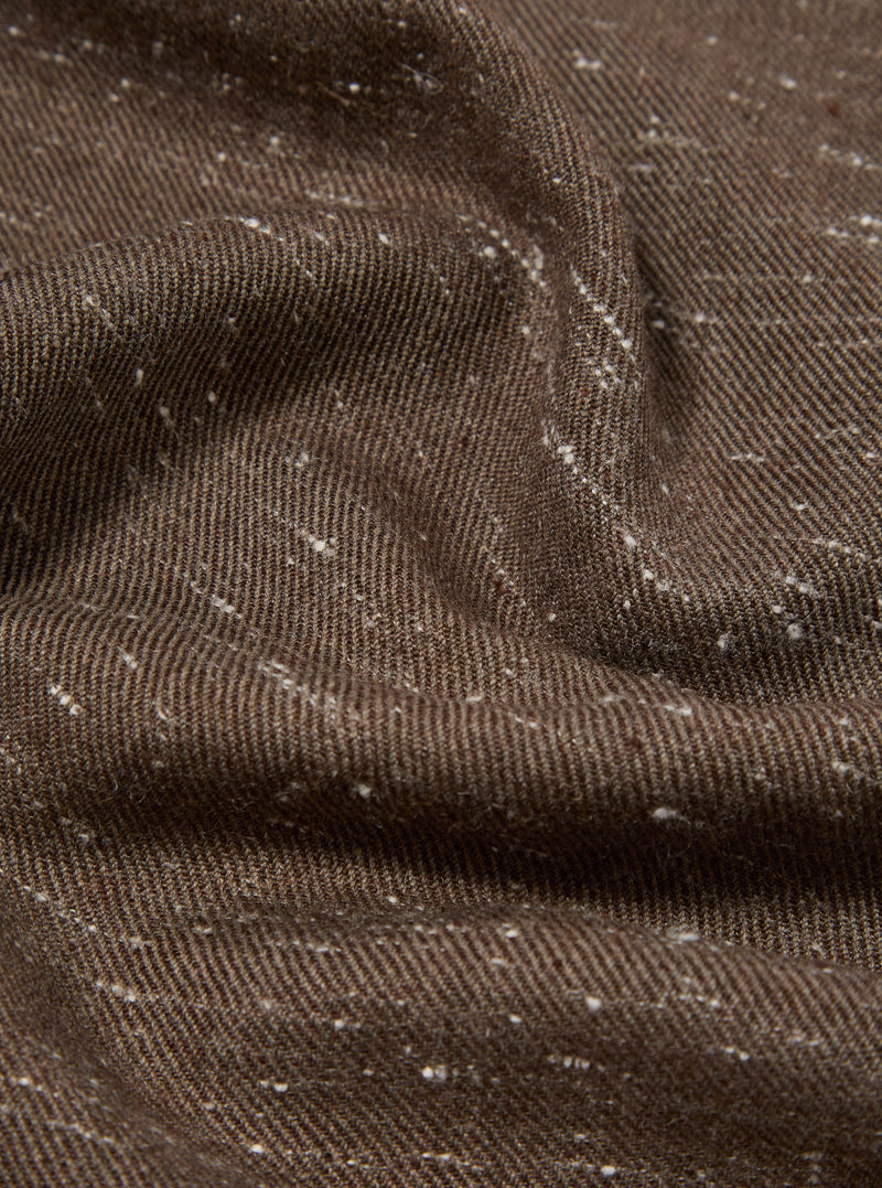 Brown Wool Scarf