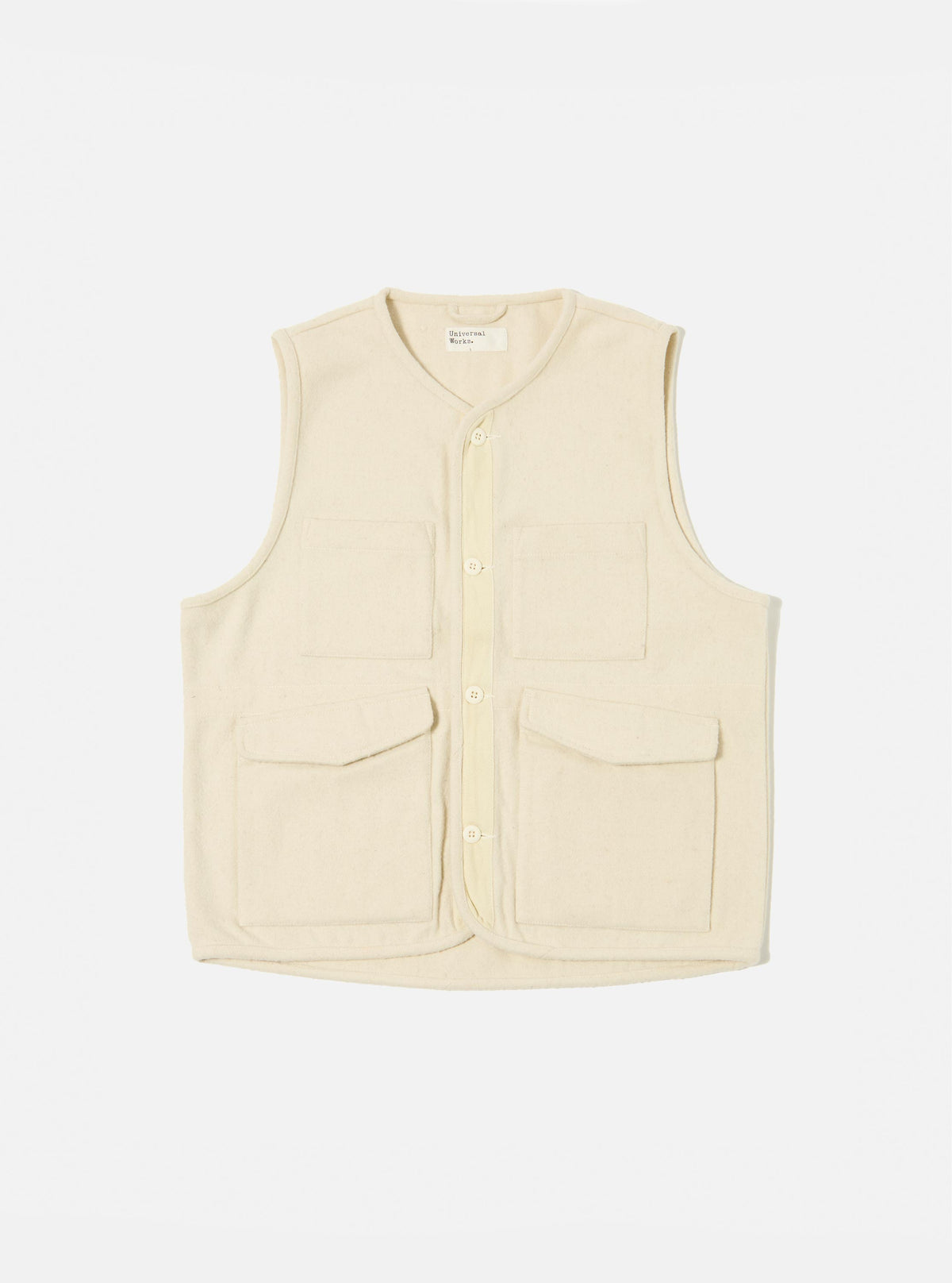 Ecru Marl Mowbray 4 Pocket Gilet