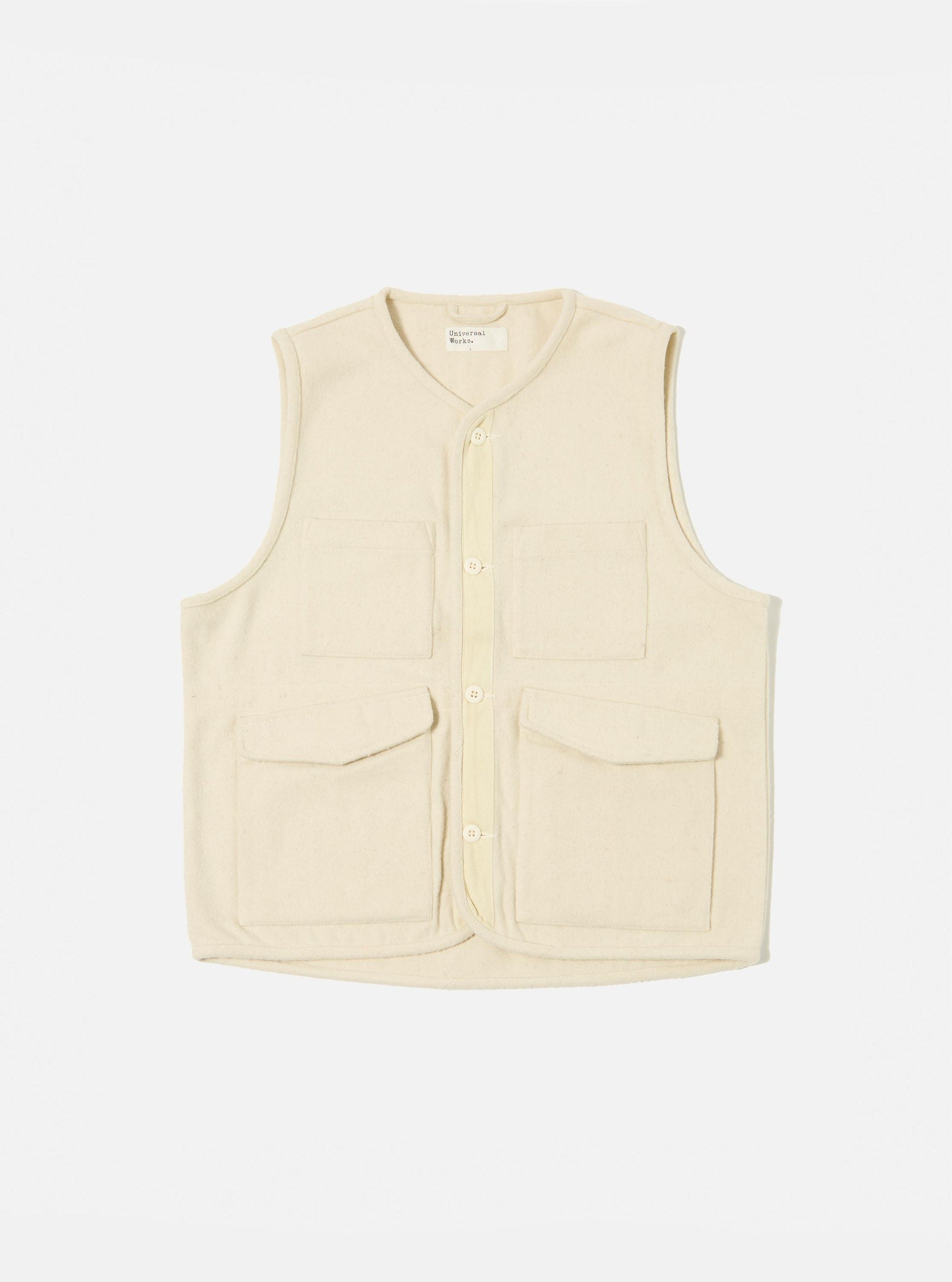 Ecru Marl Mowbray 4 Pocket Gilet