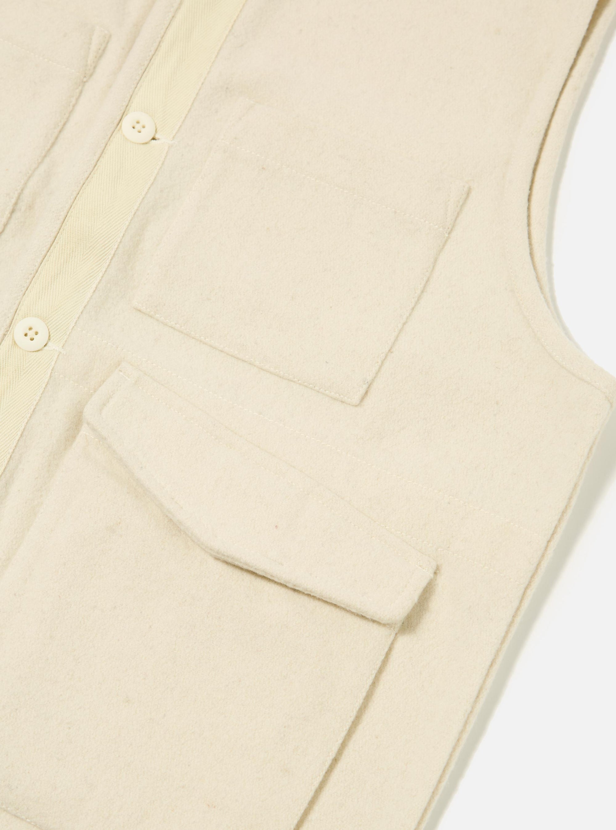 Ecru Marl Mowbray 4 Pocket Gilet