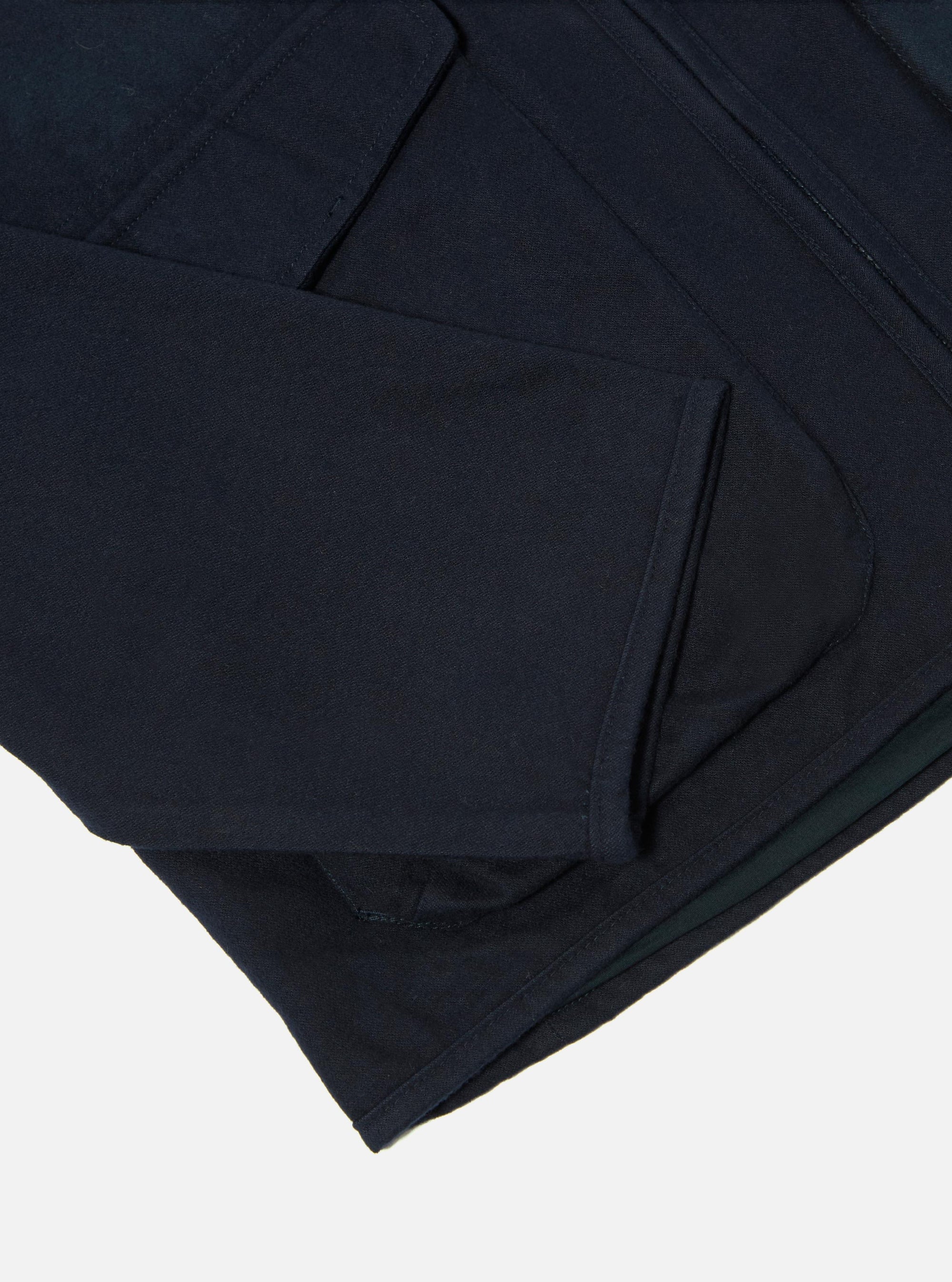 Navy Brushed Moleskin Parachute Liner Jacket