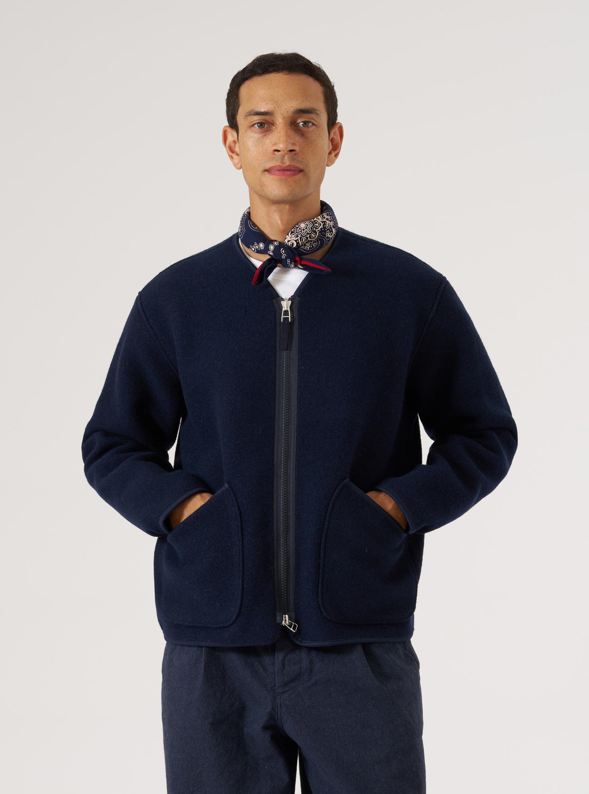 Navy Single Jersey Neckerchief