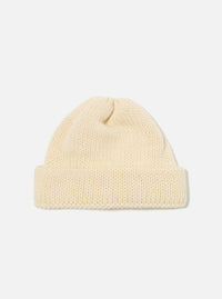 Ecru British Wool Short Watch Cap