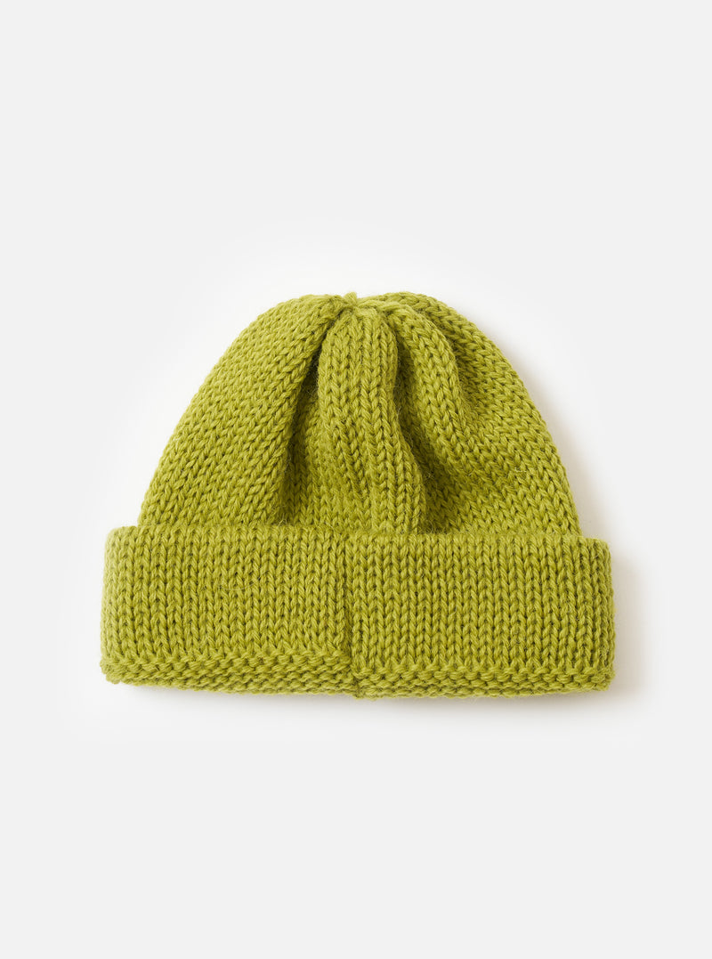 Olive British Wool Short Watch Cap