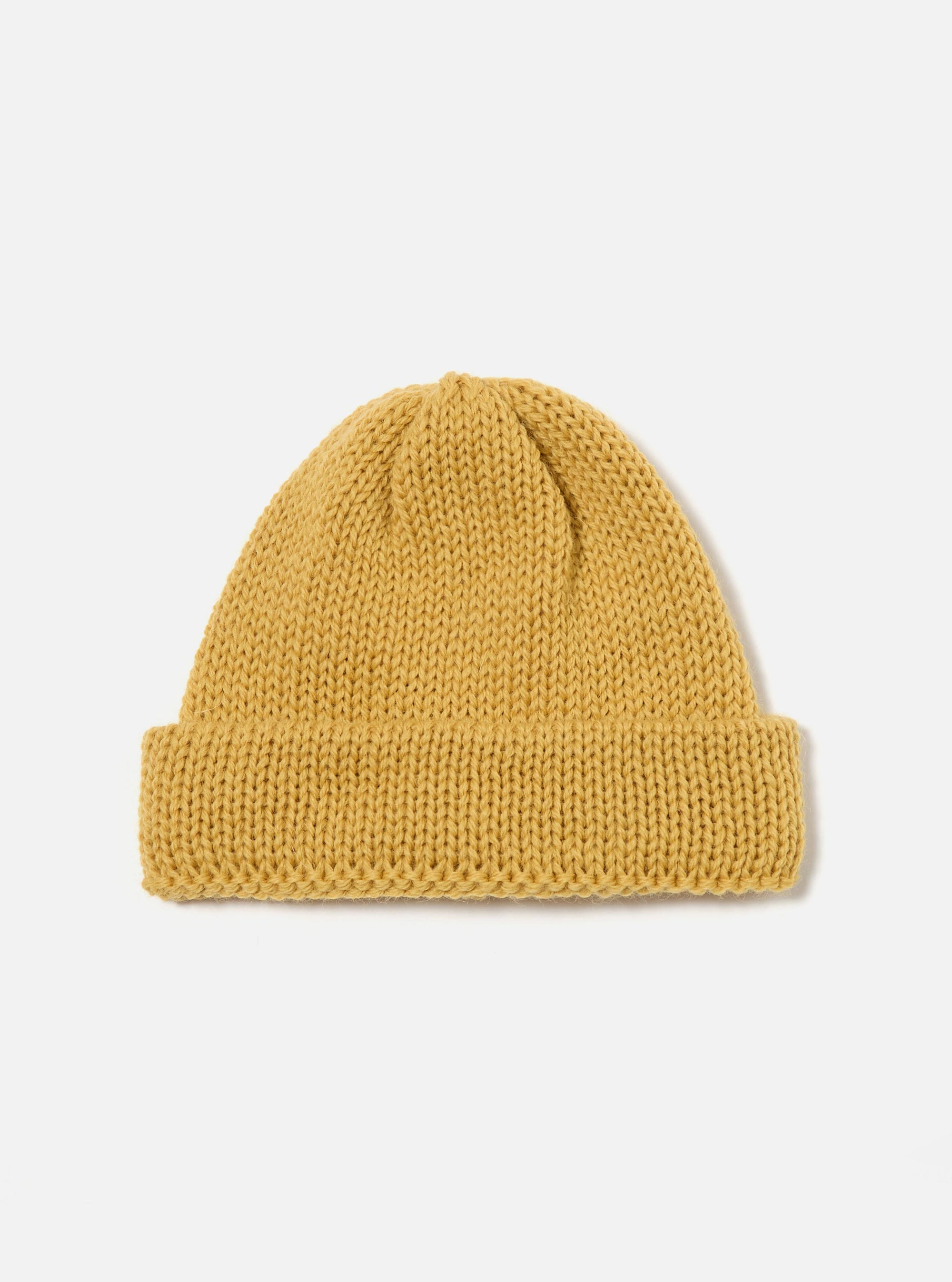 Yellow British Wool Short Watch Cap