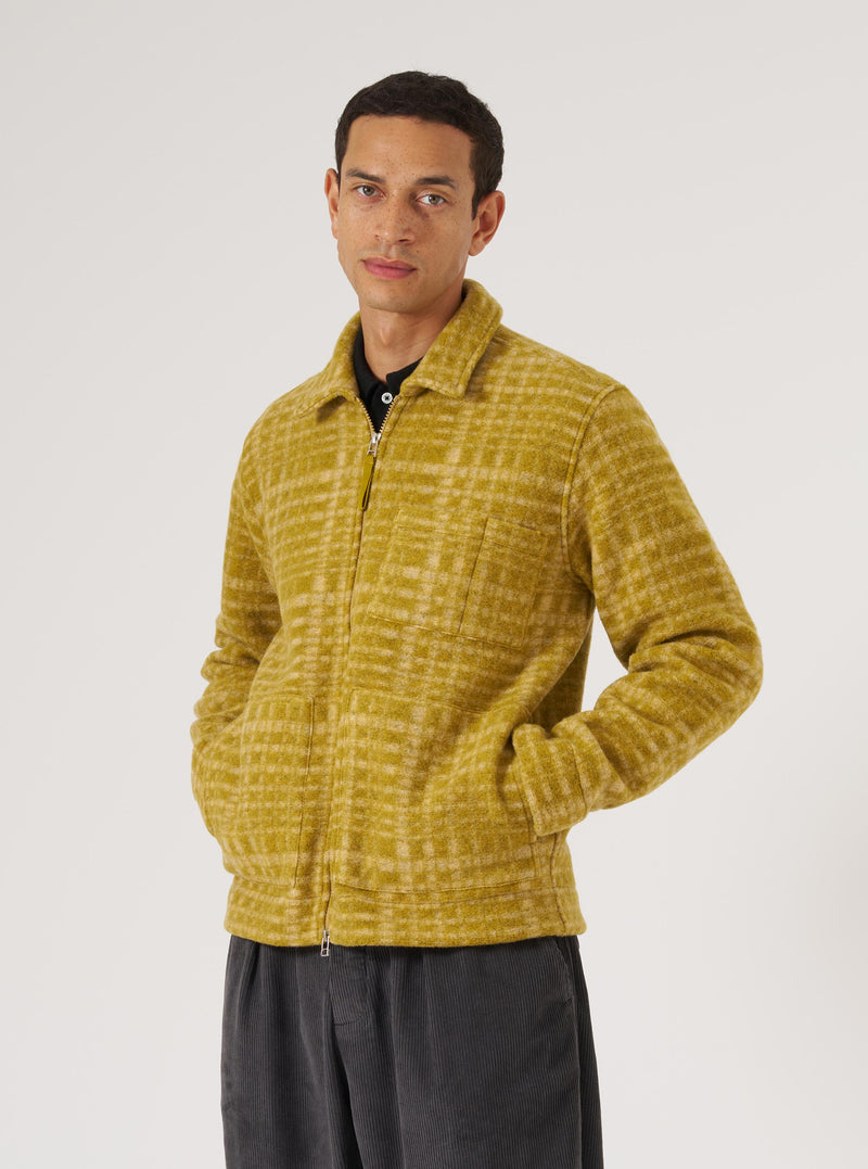 Yellow Telepass Fleece Zip Uniform Jacket